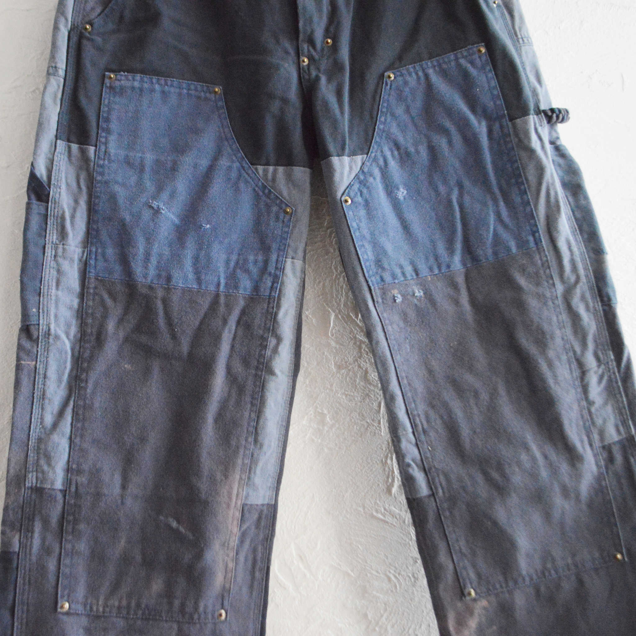 Nasngwam. ナスングワム / DAMAGE DOUBLE KNEE PANTS ダメージダブルニーパンツ Msize (NAVY ネイビー)