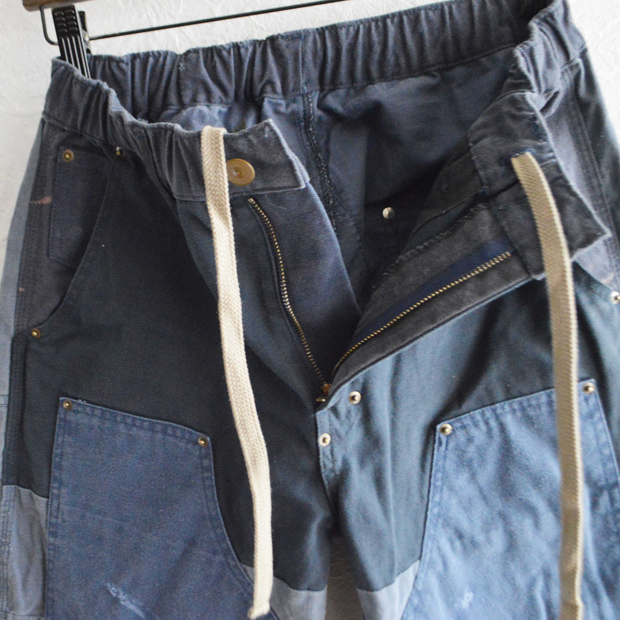 Nasngwam. ナスングワム / DAMAGE DOUBLE KNEE PANTS ダメージダブルニーパンツ Msize (NAVY ネイビー)