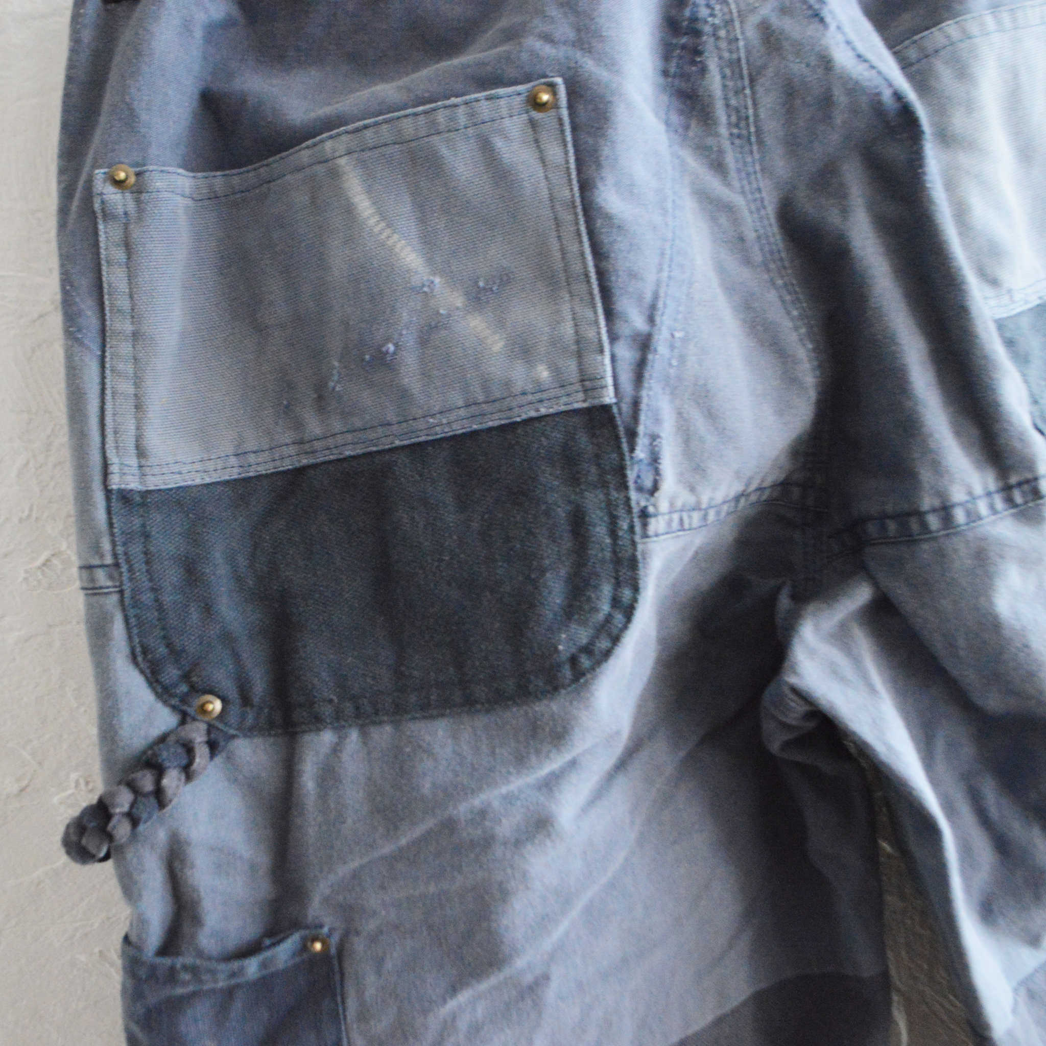 Nasngwam. ナスングワム / DAMAGE DOUBLE KNEE PANTS ダメージダブルニーパンツ Msize (NAVY ネイビー)