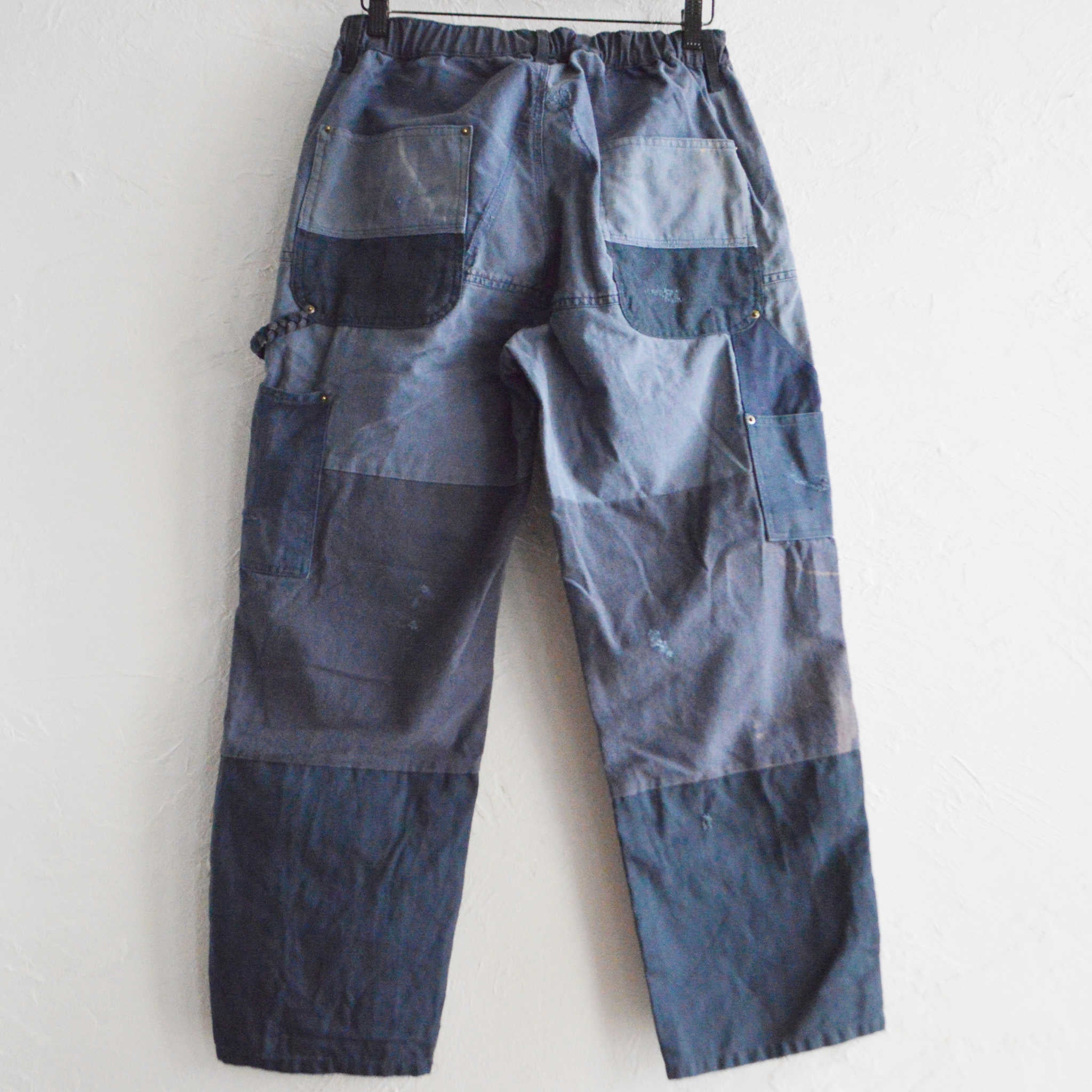 Nasngwam. ナスングワム / DAMAGE DOUBLE KNEE PANTS ダメージダブルニーパンツ Msize (NAVY ネイビー)
