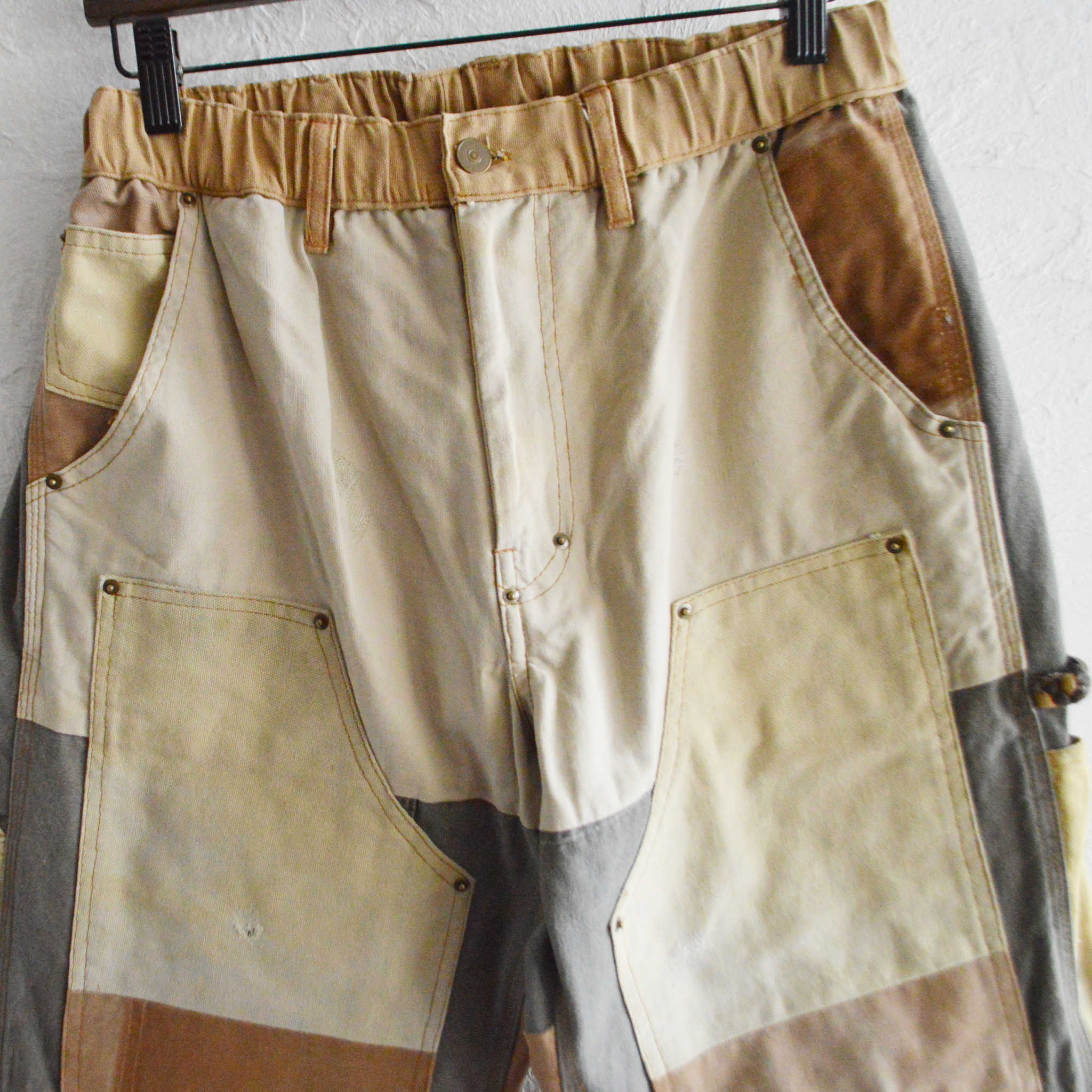 Nasngwam. ナスングワム / DAMAGE DOUBLE KNEE PANTS ダメージダブルニーパンツ Lsize (BROWN ブラウン)