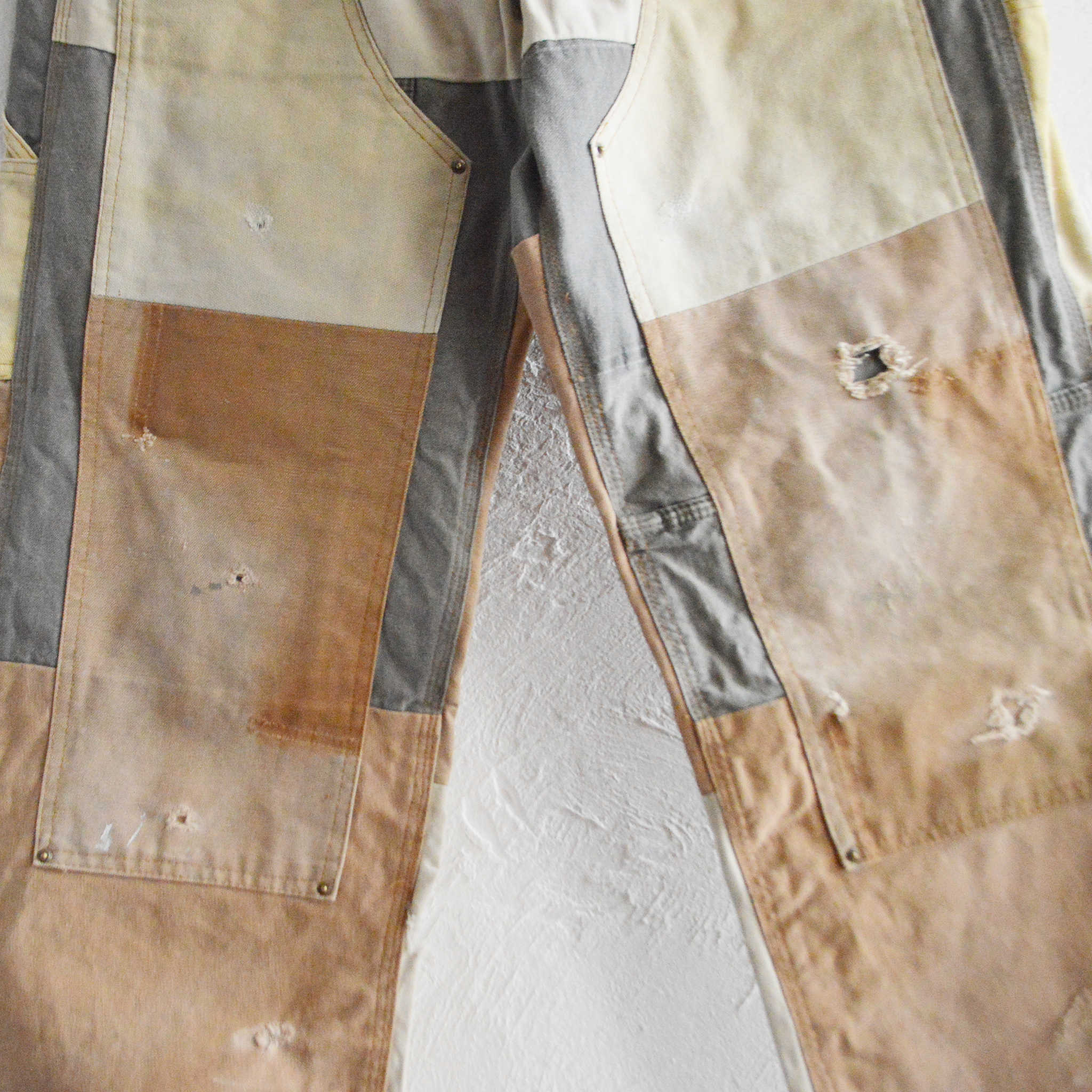 Nasngwam. ナスングワム / DAMAGE DOUBLE KNEE PANTS ダメージダブルニーパンツ Lsize (BROWN ブラウン)