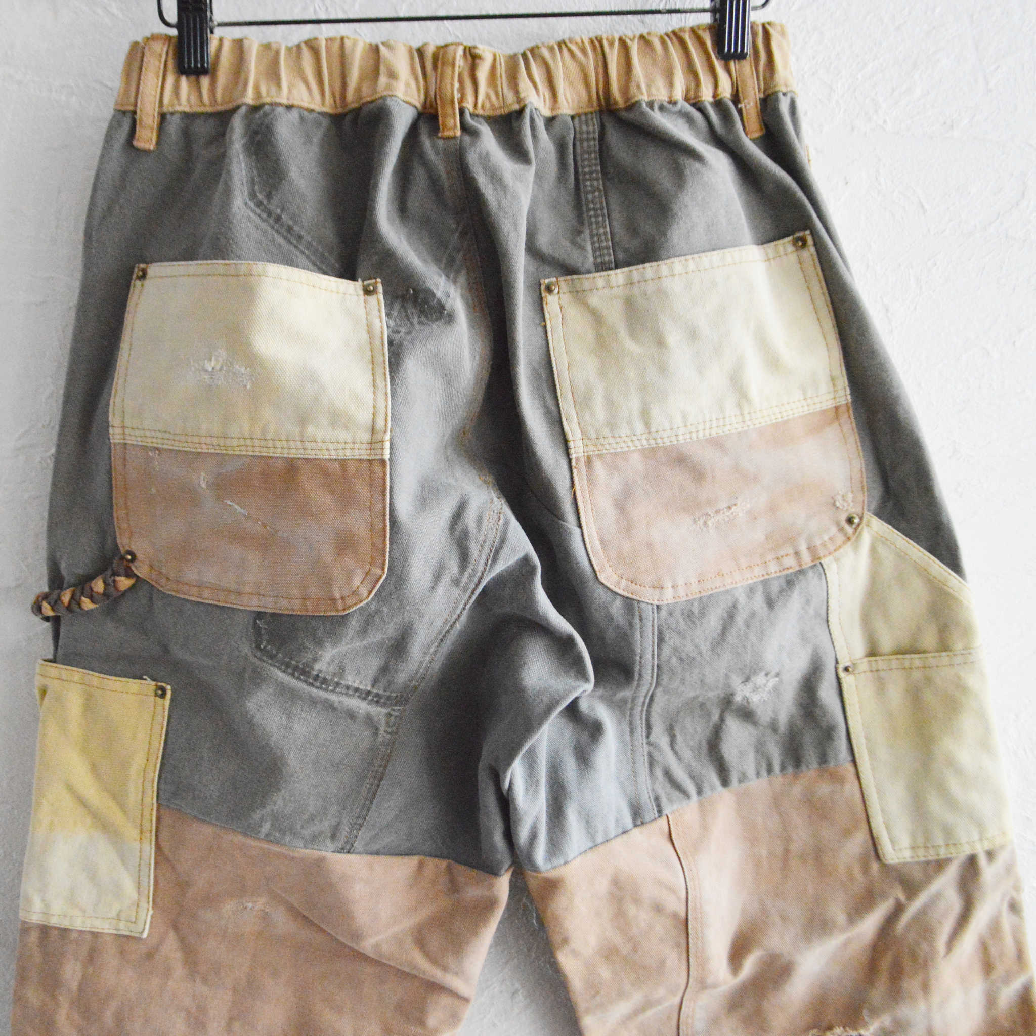 Nasngwam. ナスングワム / DAMAGE DOUBLE KNEE PANTS ダメージダブルニーパンツ Lsize (BROWN ブラウン)