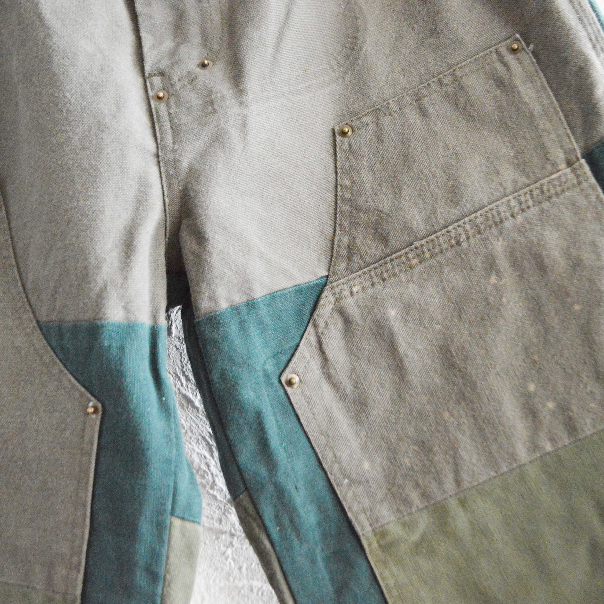 Nasngwam. ナスングワム / DAMAGE DOUBLE KNEE PANTS ダメージダブルニーパンツ Lsize (OLIVE オリーブ)