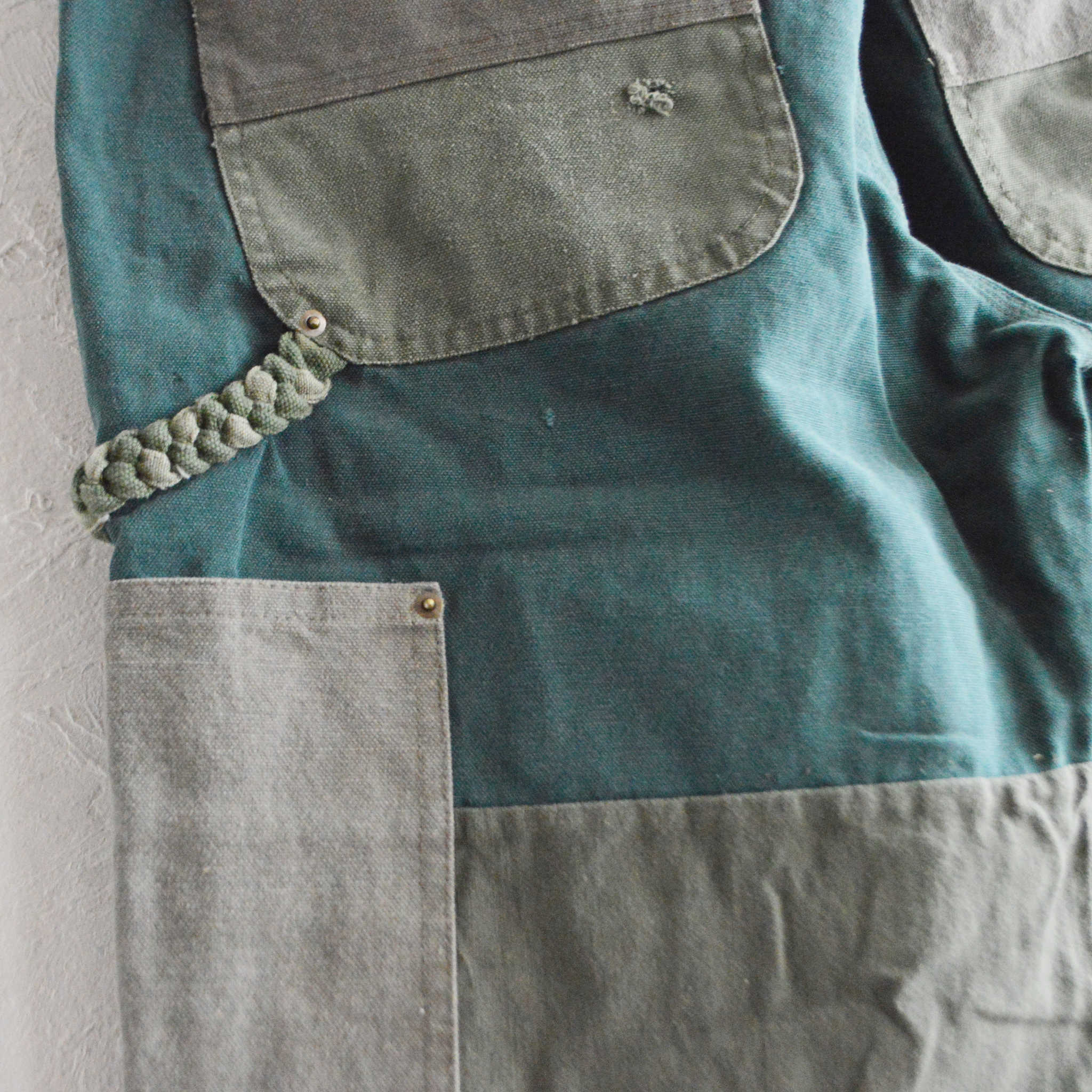 Nasngwam. ナスングワム / DAMAGE DOUBLE KNEE PANTS ダメージダブルニーパンツ Lsize (OLIVE オリーブ)