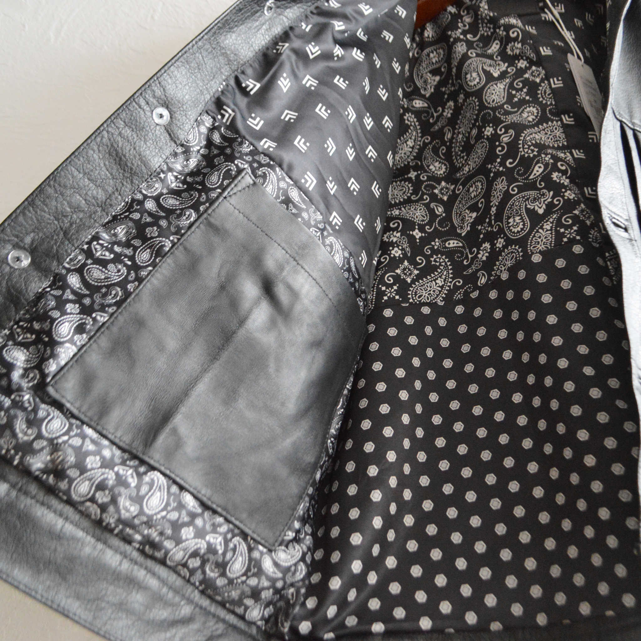 Nasngwam. ナスングワム / ATAVISM LEATHER JACKET アタビズムジャケット Msize (BLACK ブラック)