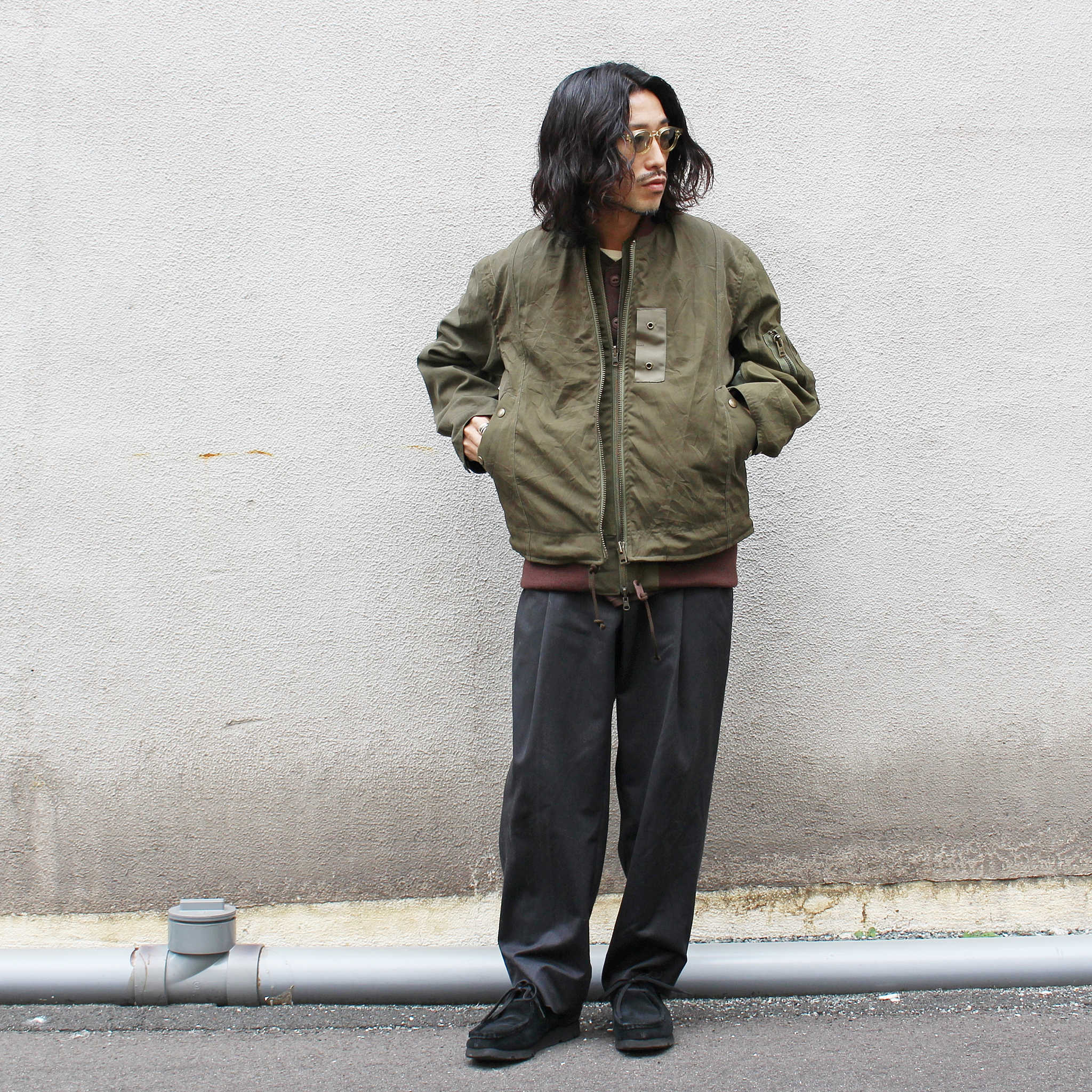 Nasngwam. ナスングワム / POLER VEST ポーラベスト (OLIVE オリーブ)