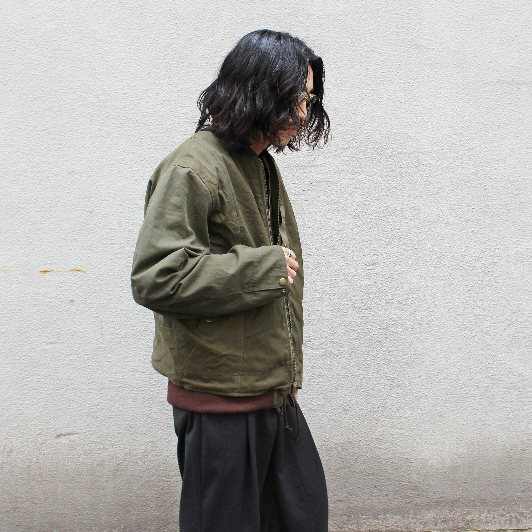 Nasngwam. ナスングワム / BARBARIAN FLIGHT JACKET バーバリアンフライトジャケット (OLIVE オリーブ)