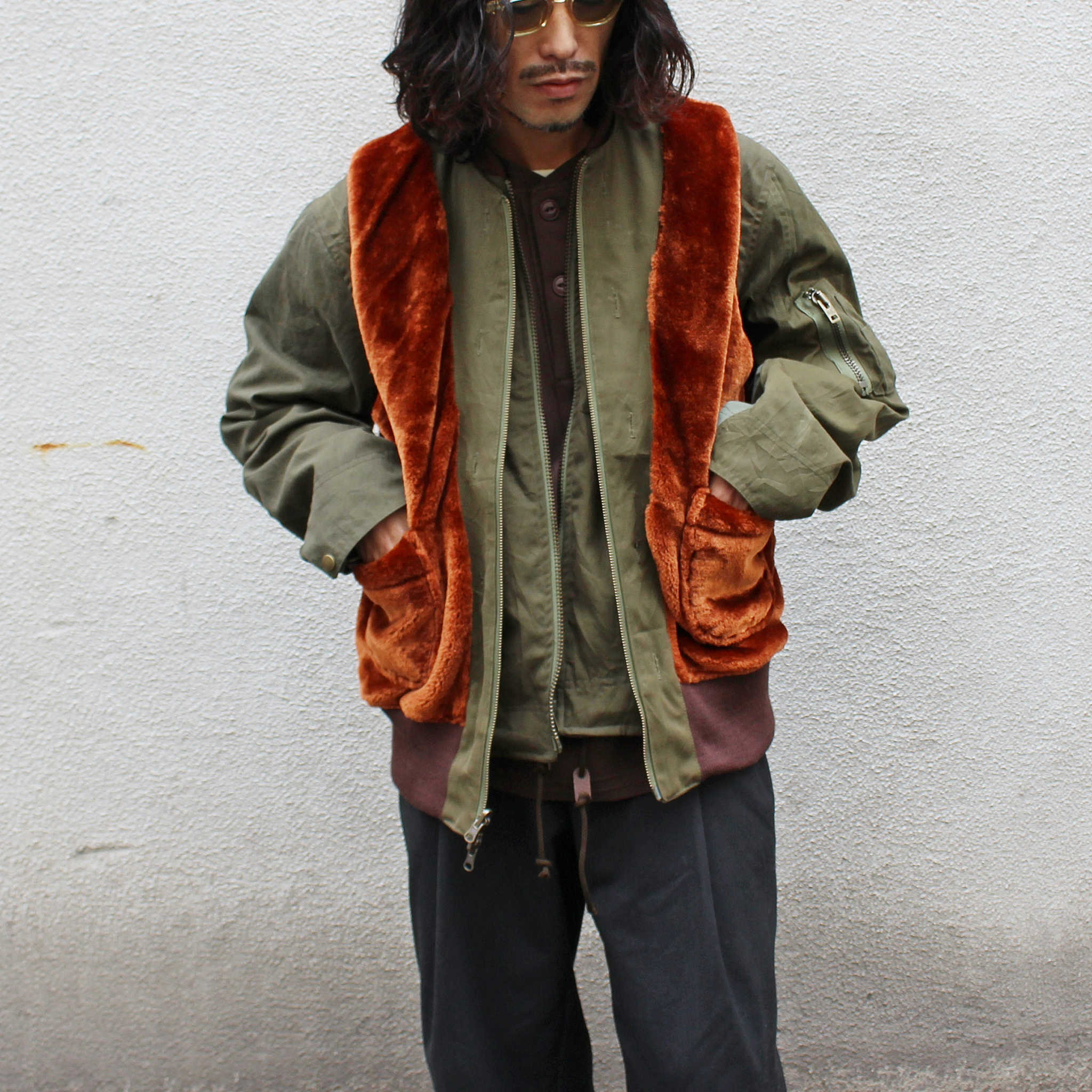 Nasngwam. ナスングワム / POLER VEST ポーラベスト (OLIVE オリーブ)