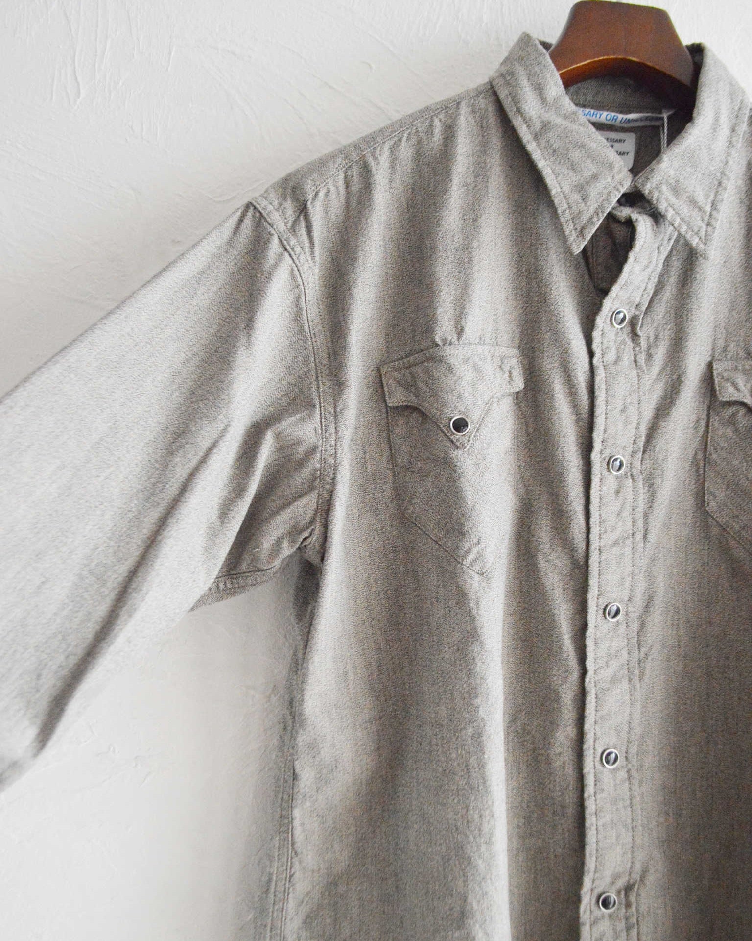 necessary or unnecessary ネセサリーオアアンネセサリー N.O.UN / WESTERN ウエスタン (GRAY グレー)