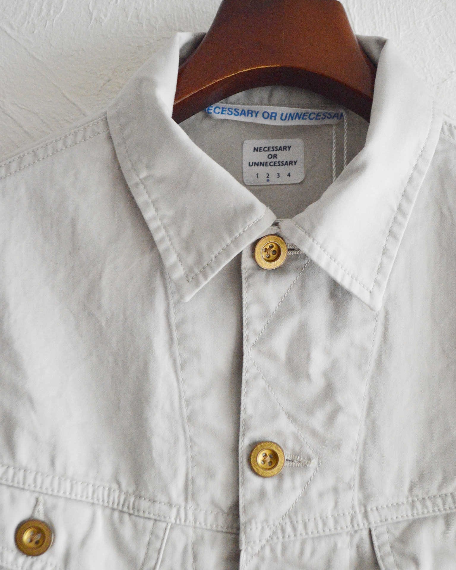 necessary or unnecessary ネセサリーオアアンネセサリー N.O.UNナウン / JKT TYPE”188″ (STONE ストーン)