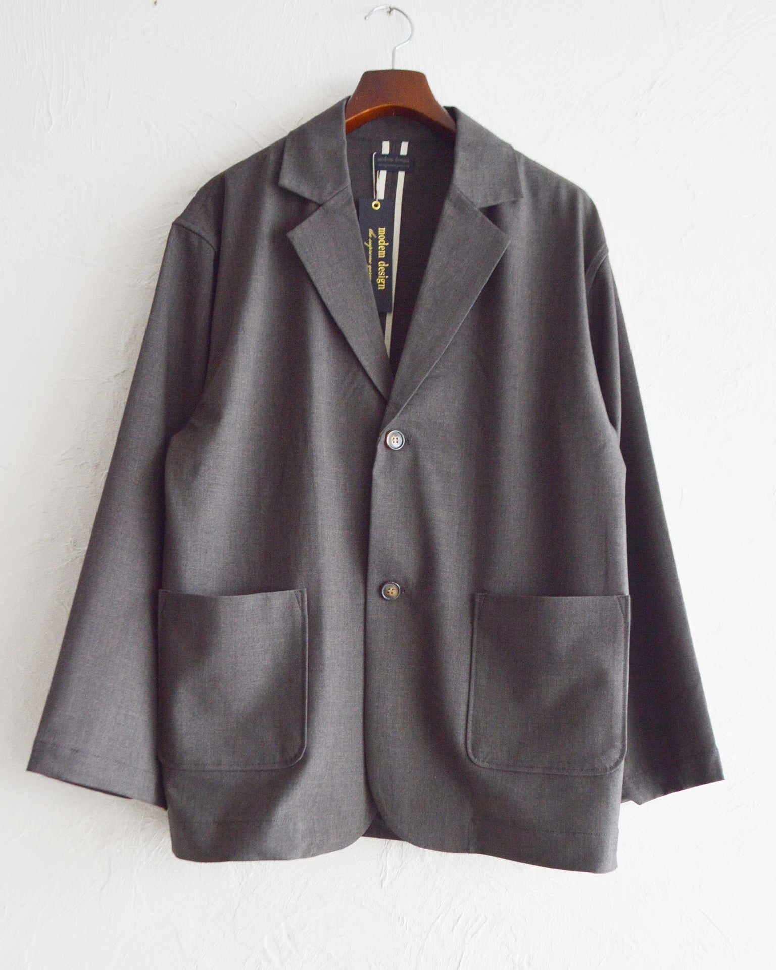 modemdesign モデムデザイン / P/R Tailored Jacket&Easy Trousers セットアップ (BROWN ブラウン)