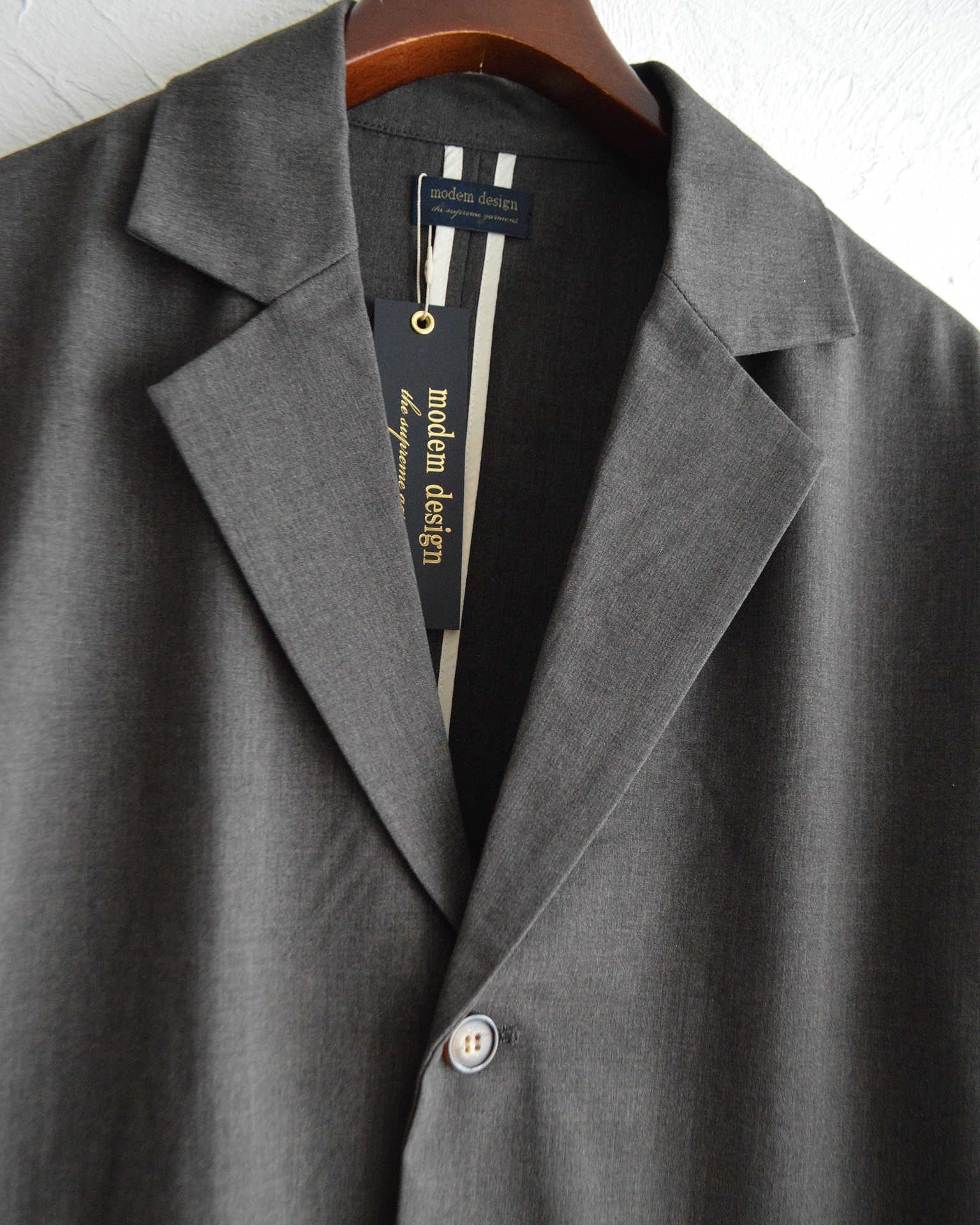 modemdesign モデムデザイン / P/R Tailored Jacket&Easy Trousers セットアップ (BROWN ブラウン)