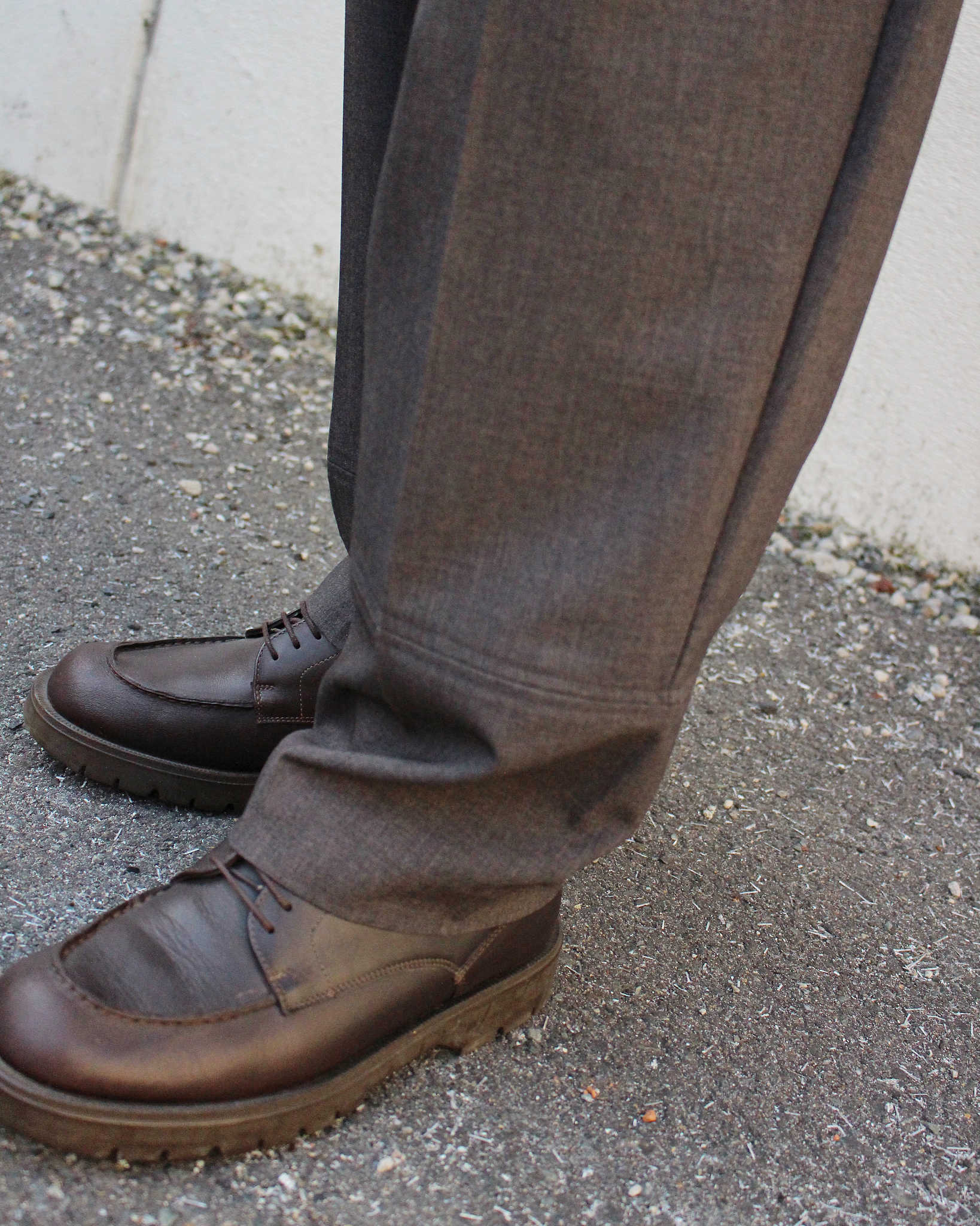 modemdesign モデムデザイン / P/R Tailored Jacket&Easy Trousers セットアップ (BROWN ブラウン)