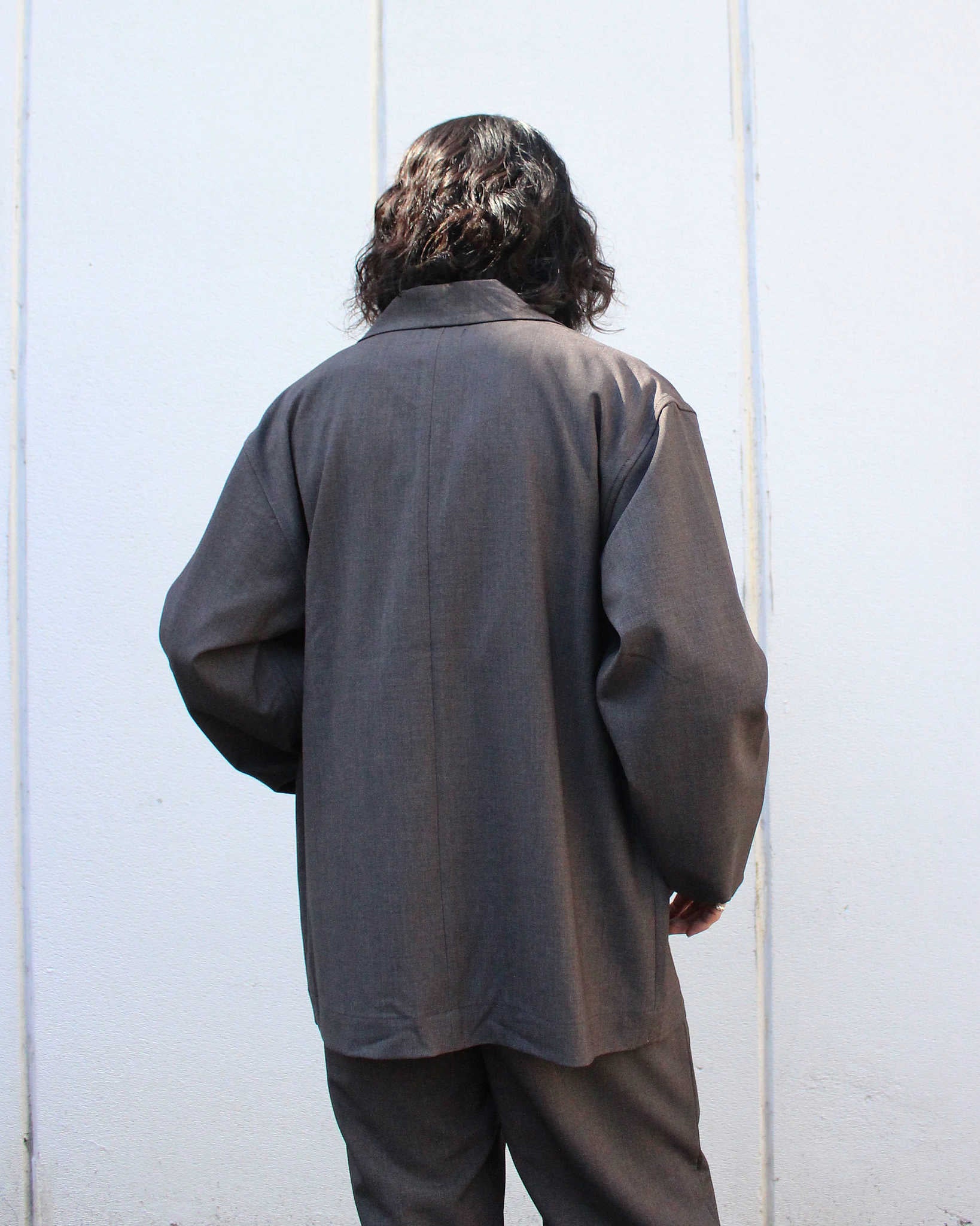 modemdesign モデムデザイン / P/R Tailored Jacket&Easy Trousers セットアップ (BROWN ブラウン)