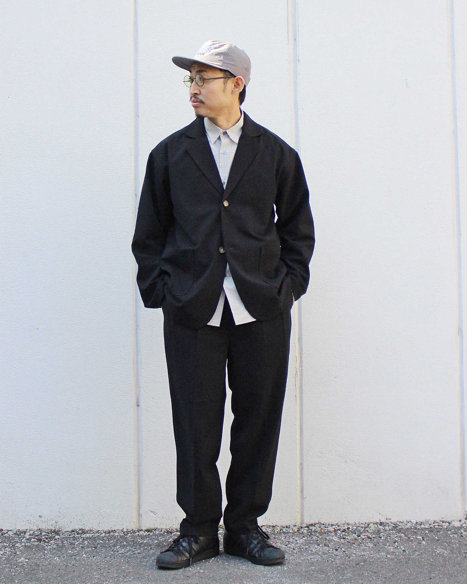 modemdesign モデムデザイン / P/R Tailored Jacket&Easy Trousers セットアップ (BLACK ブラック)