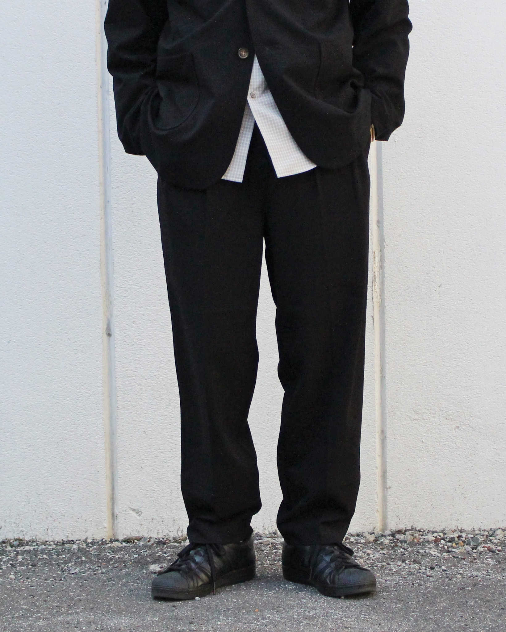 modemdesign モデムデザイン / P/R Tailored Jacket&Easy Trousers セットアップ (BLACK ブラック)
