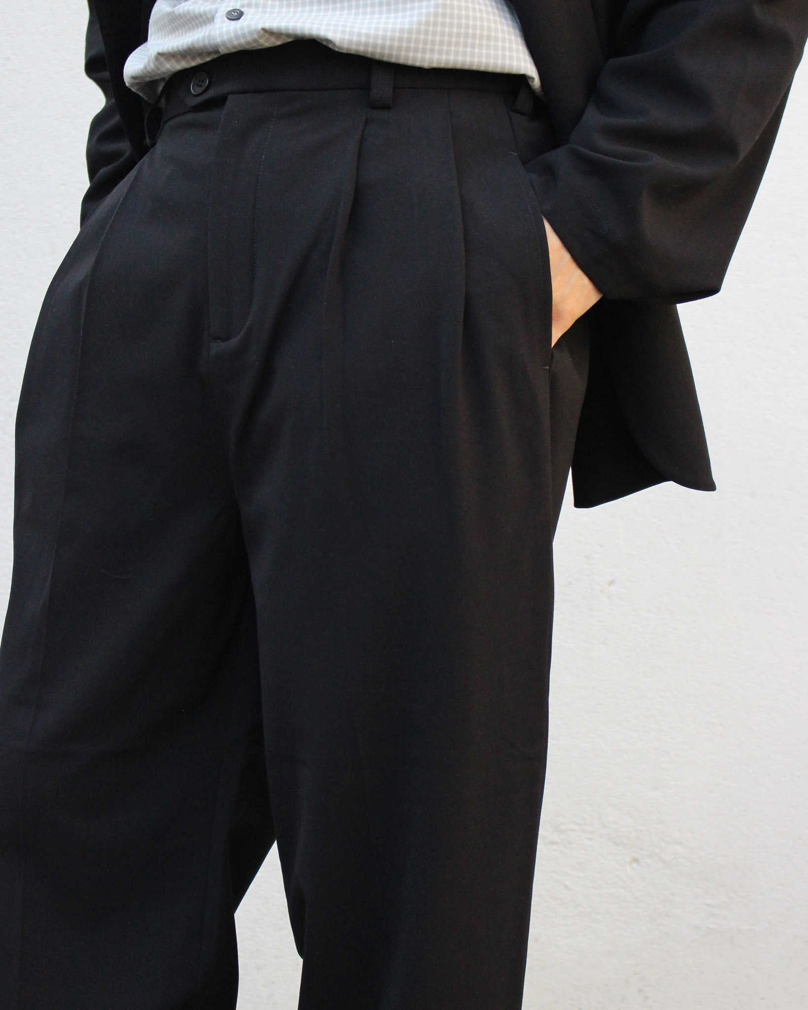 modemdesign モデムデザイン / P/R Tailored Jacket&Easy Trousers セットアップ (BLACK ブラック)