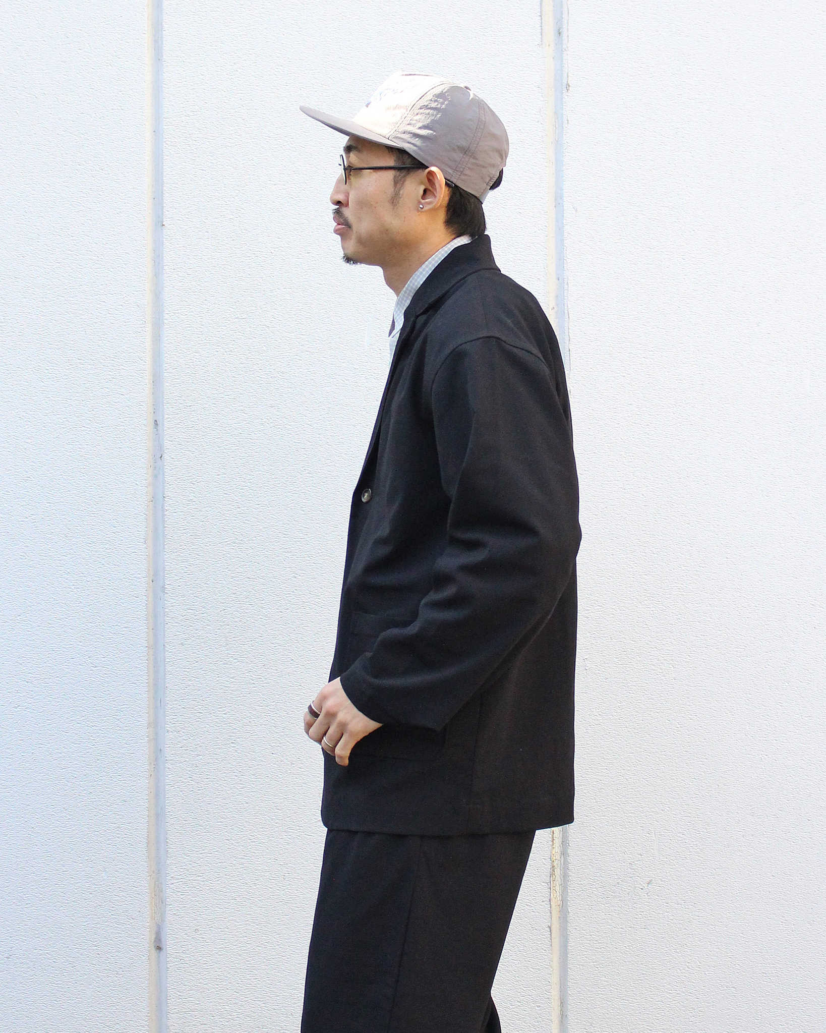 modemdesign モデムデザイン / P/R Tailored Jacket&Easy Trousers セットアップ (BLACK ブラック)