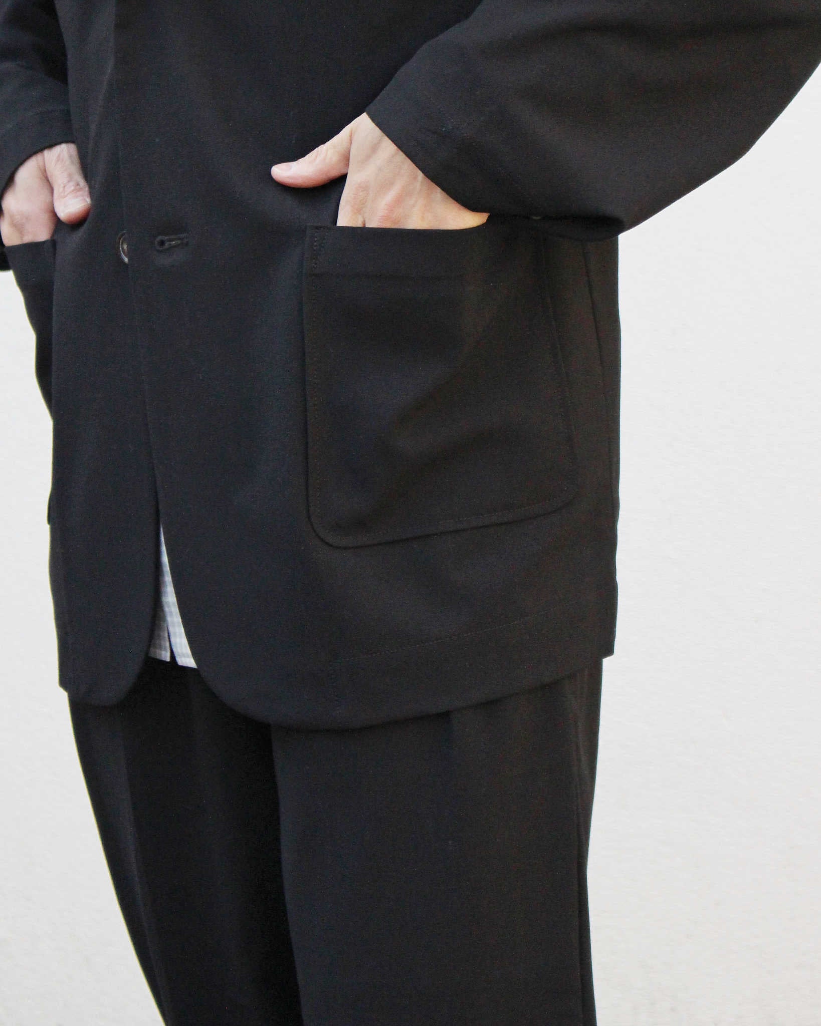 modemdesign モデムデザイン / P/R Tailored Jacket&Easy Trousers セットアップ (BLACK ブラック)