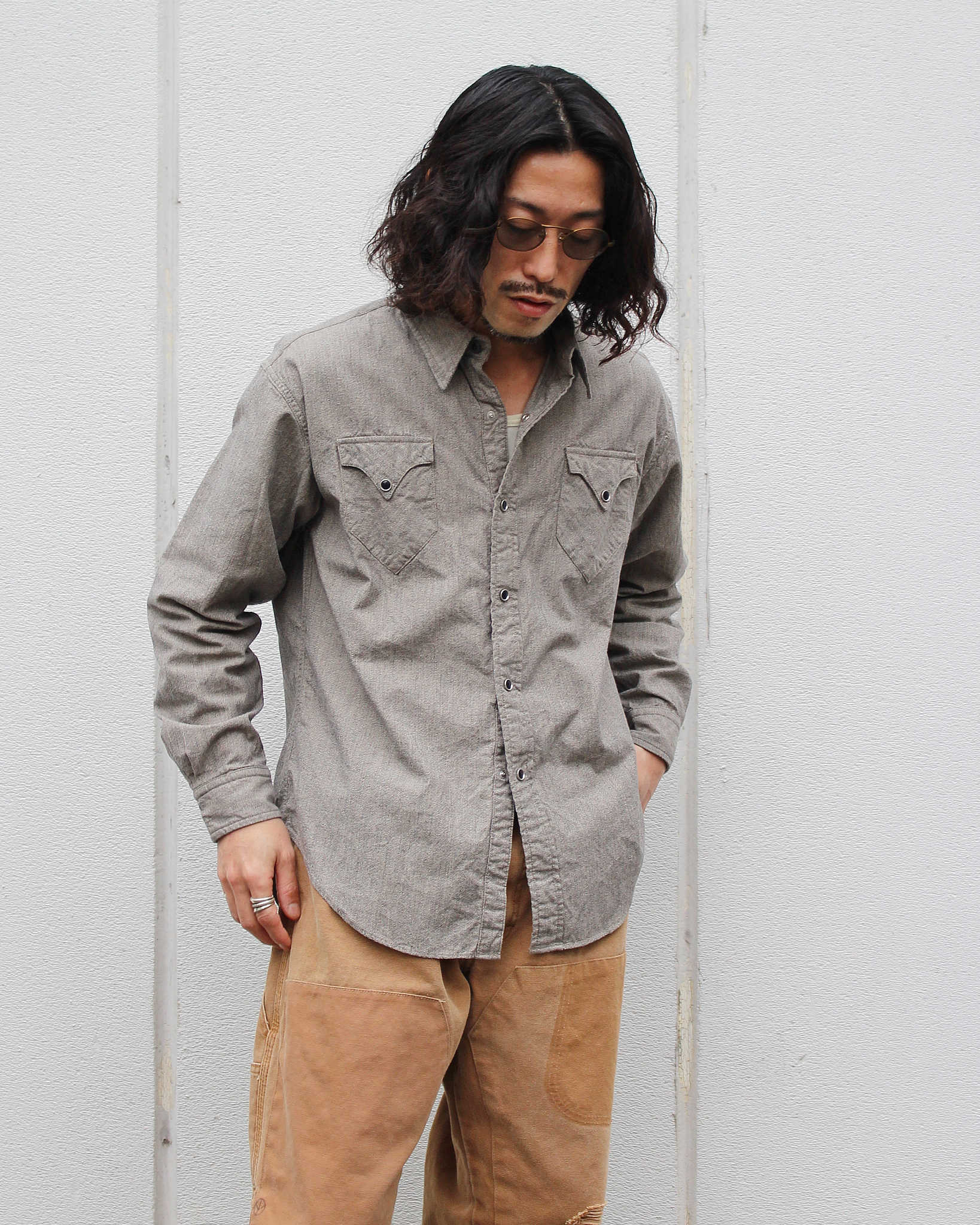 necessary or unnecessary ネセサリーオアアンネセサリー N.O.UN / WESTERN ウエスタン (GRAY グレー)