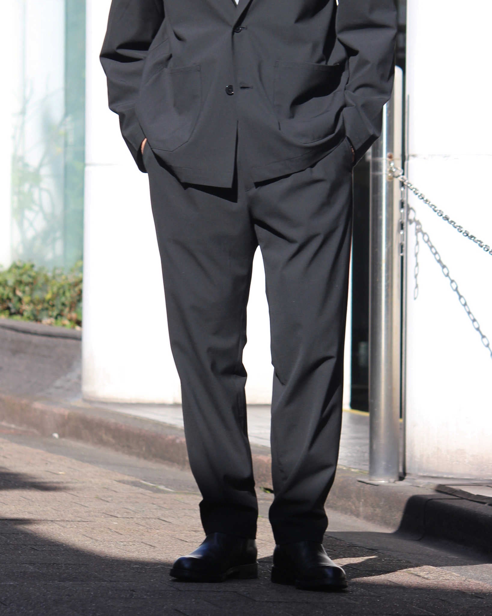 LAMOND ラモンド / EASY TROUSERS イージートラウザーズ (BLACK ブラック)