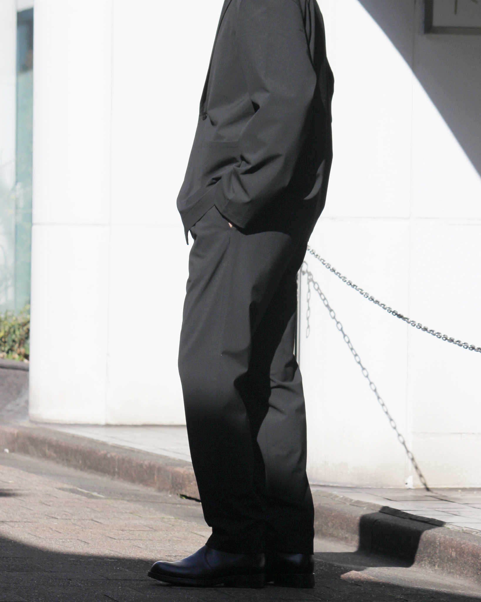 LAMOND ラモンド / EASY TROUSERS イージートラウザーズ (BLACK ブラック)