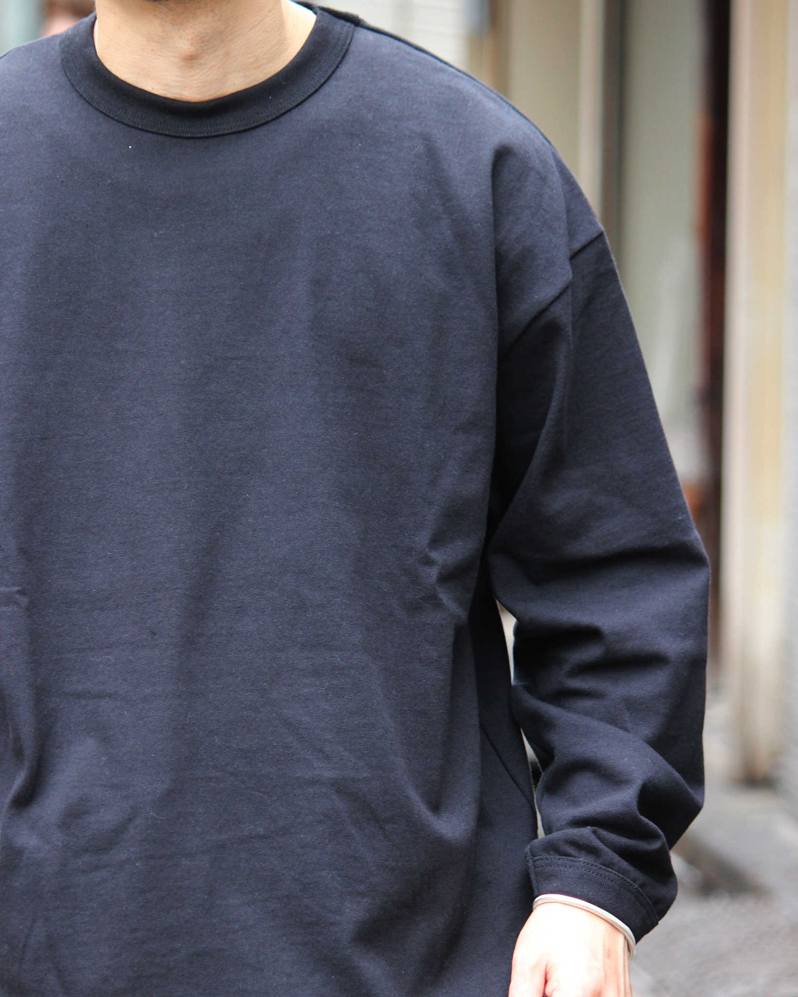 melple メイプル / The American Ringer L/S リンガーロングスリーブティー (BLACK ブラック)