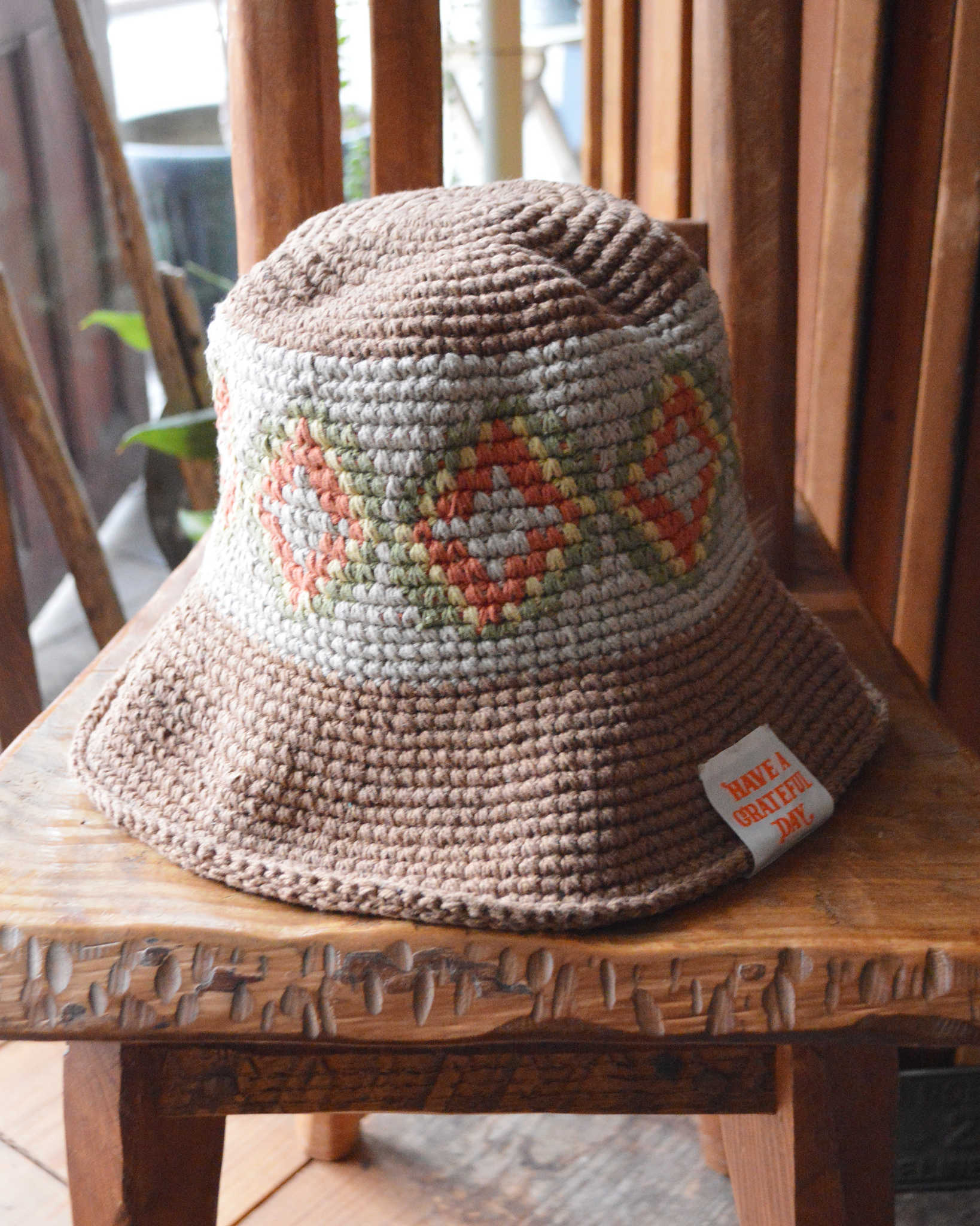 HAVE A GRATEFUL DAY ハブアグレイトフルデイ / CROCHET HAT クロシェハット