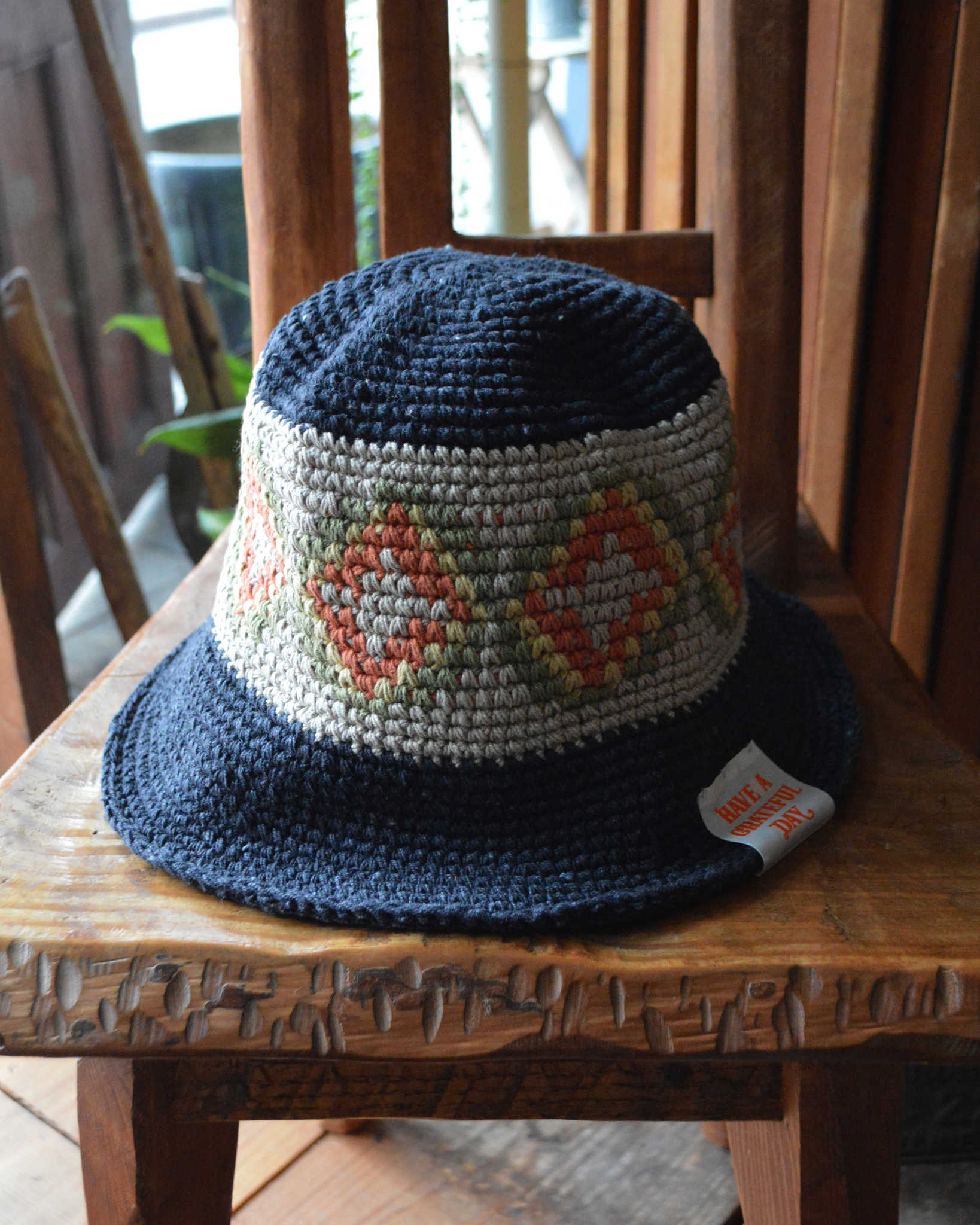HAVE A GRATEFUL DAY ハブアグレイトフルデイ / CROCHET HAT クロシェハット