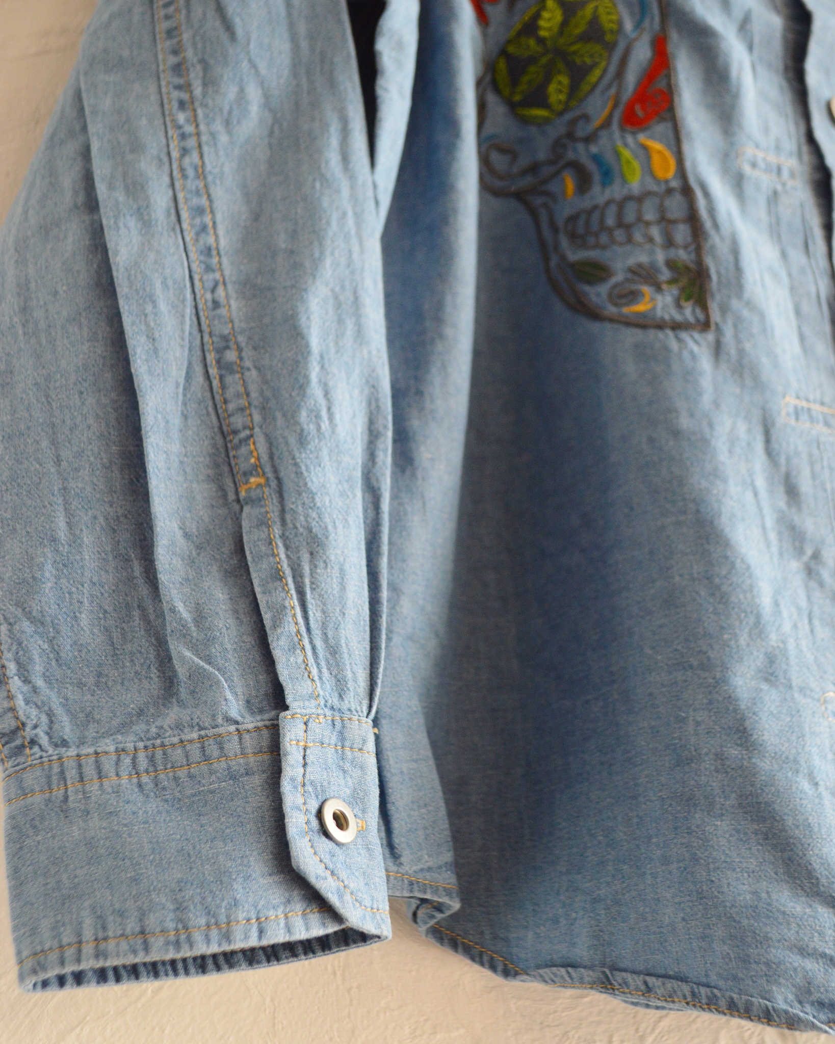 GOHEMP ゴーヘンプ / PLEATS WORK SHIRTS プリーツワークシャツ (BLUE)