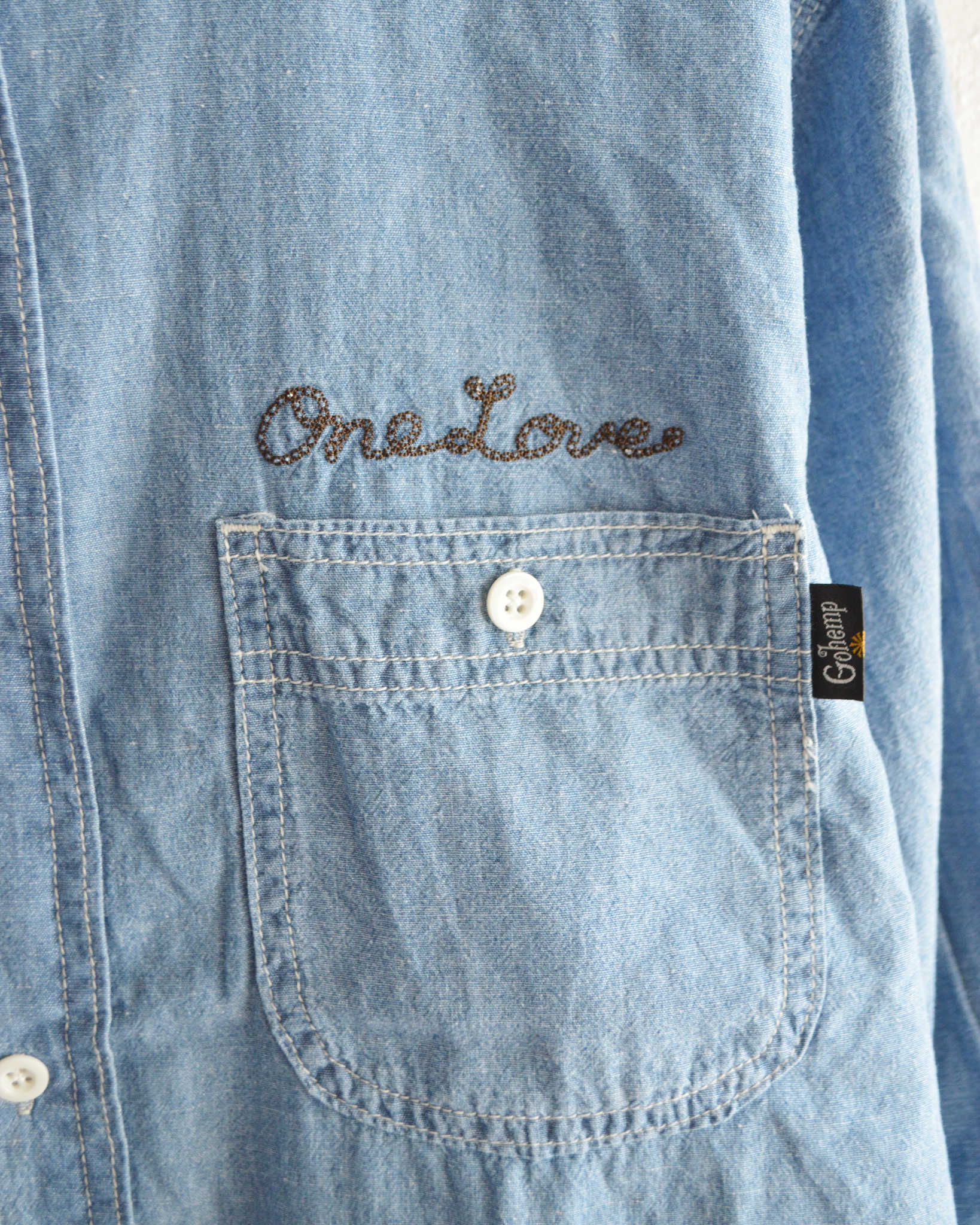 GOHEMP ゴーヘンプ / WORK ON SHIRTS ワークオンシャツ (BLUE)