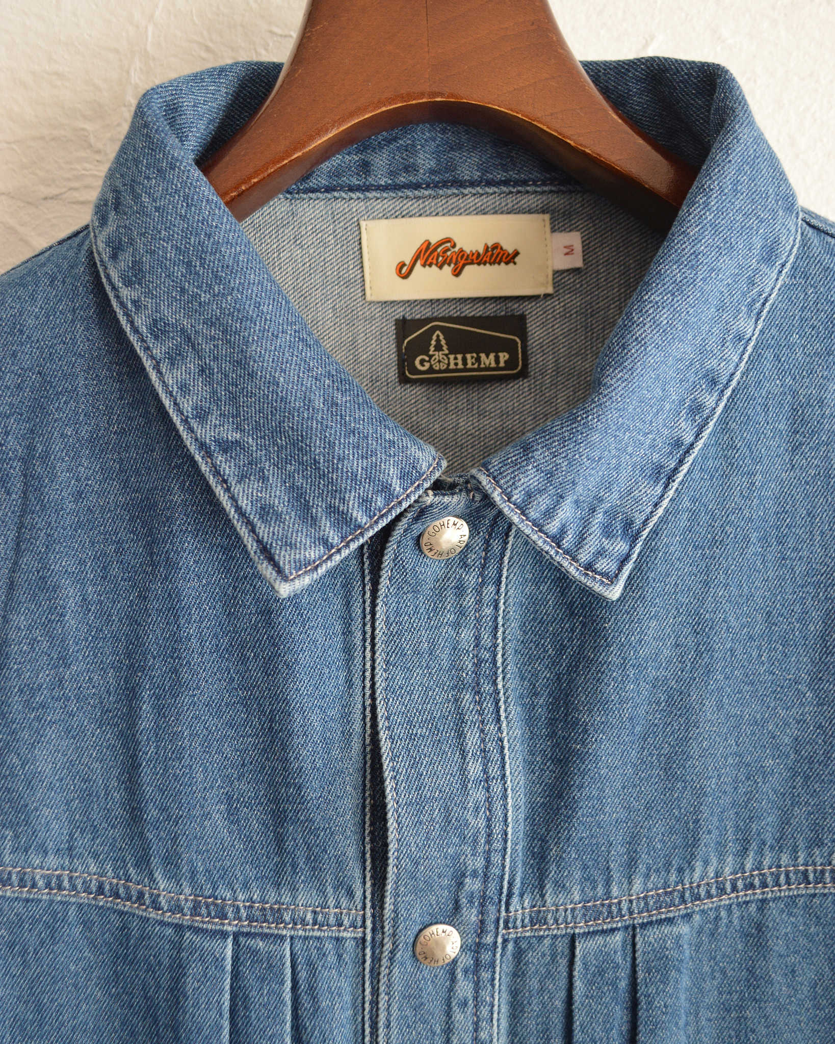 Nasngwam.×GOHEMP ナスングワム ゴーヘンプ / ATELIER DENIM JACKET アトリエデニムジャケット (USED WASH ユーズドウォッシュ)