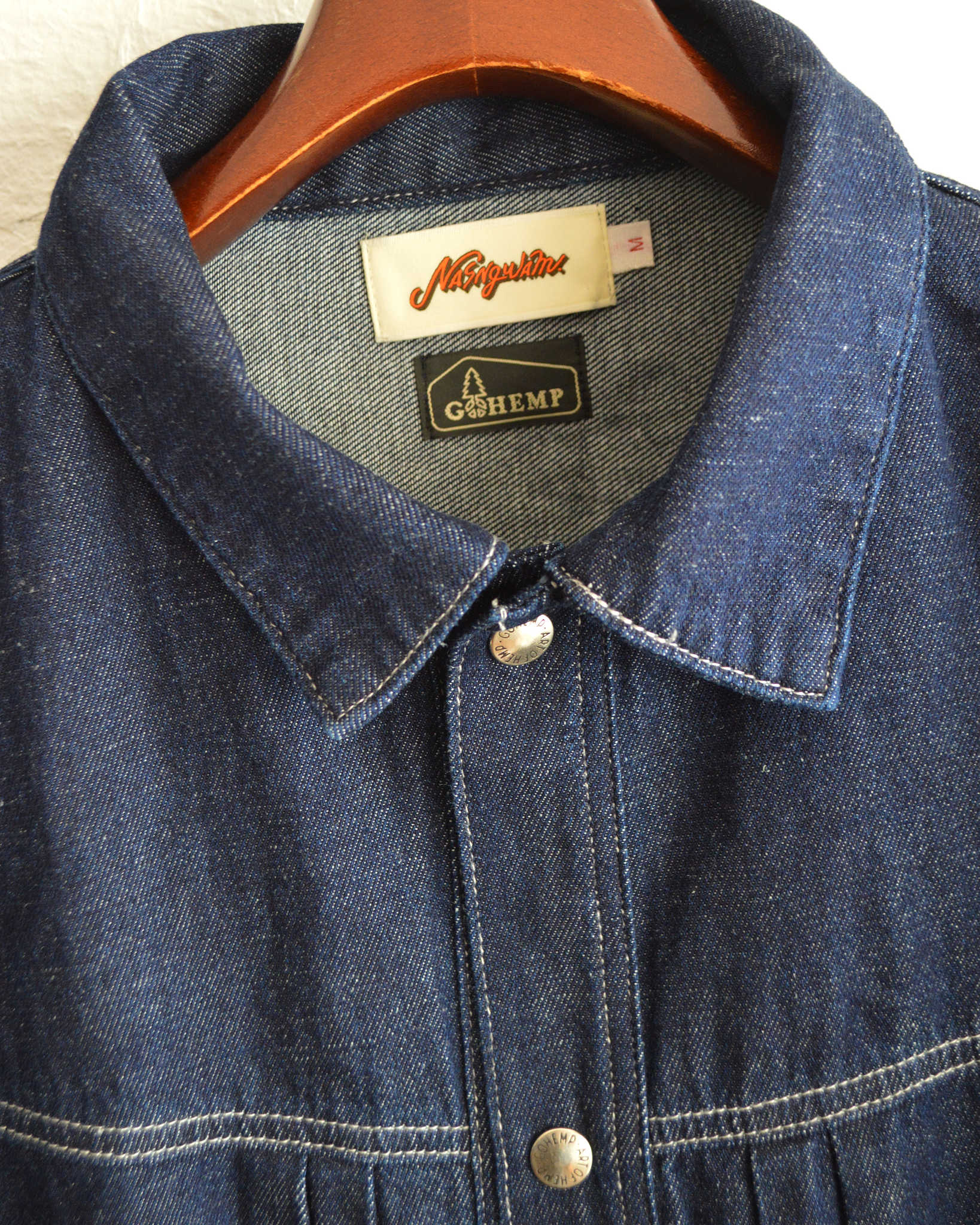 Nasngwam.×GOHEMP ナスングワム ゴーヘンプ / ATELIER DENIM JACKET アトリエデニムジャケット (ONE WASH ワンウォッシュ)