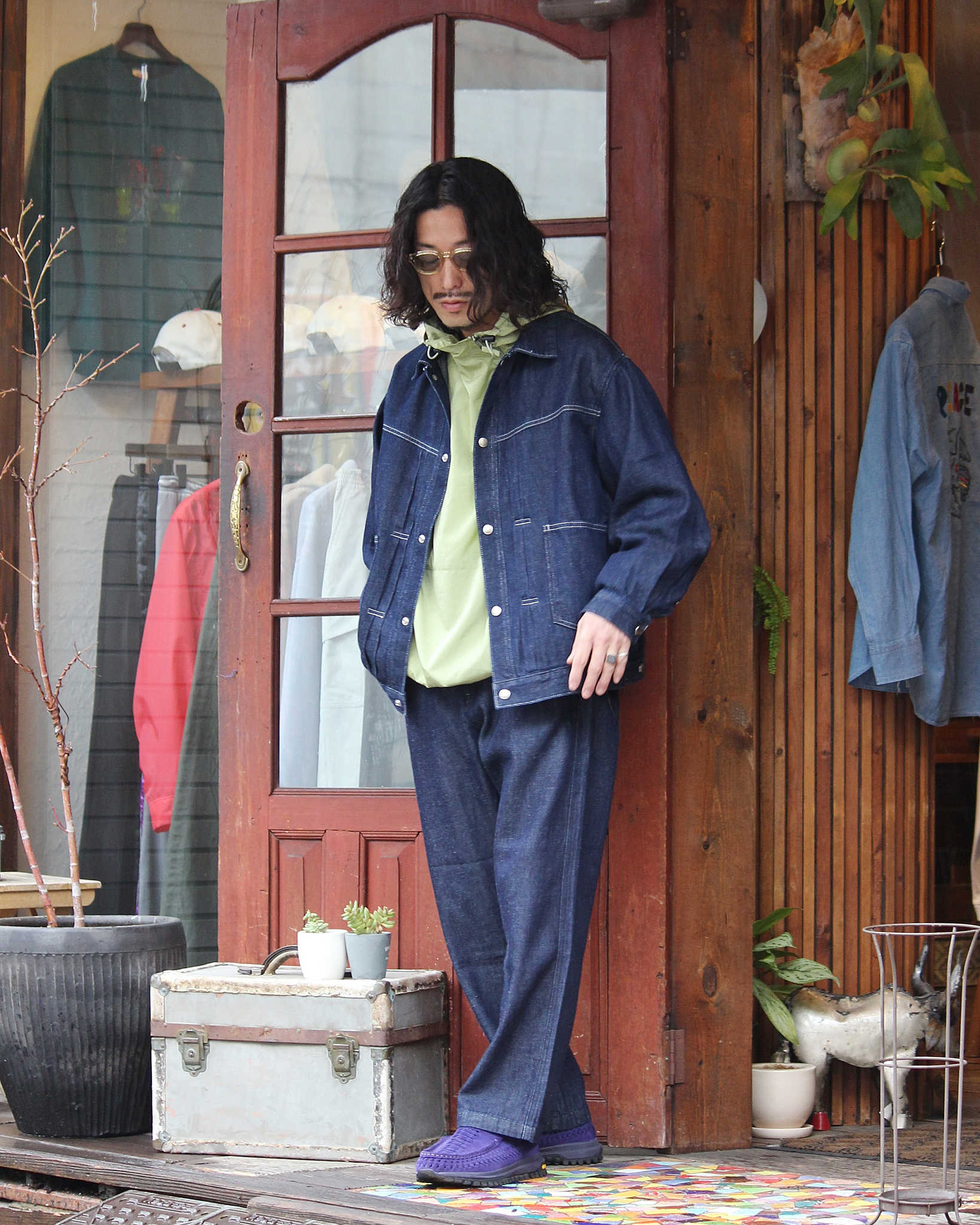 Nasngwam.×GOHEMP ナスングワム ゴーヘンプ / ATELIER DENIM JACKET アトリエデニムジャケット (ONE WASH ワンウォッシュ)