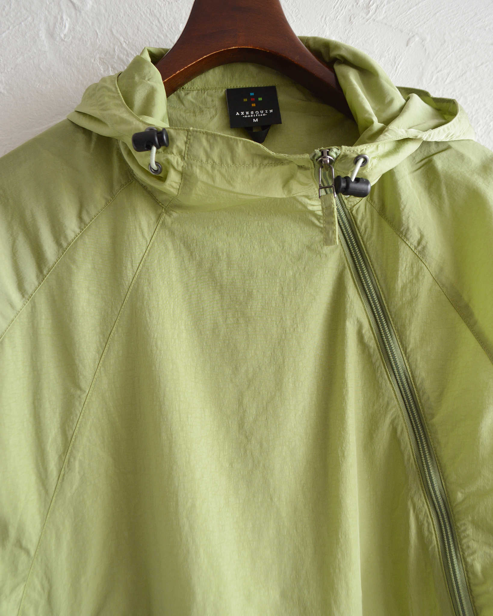 AXESQUIN アクシーズクイーン / NYLON TAFFETA BIAS ZIP JACKET ナイロンタフタバイアスジップジャケット (MINT ミント)