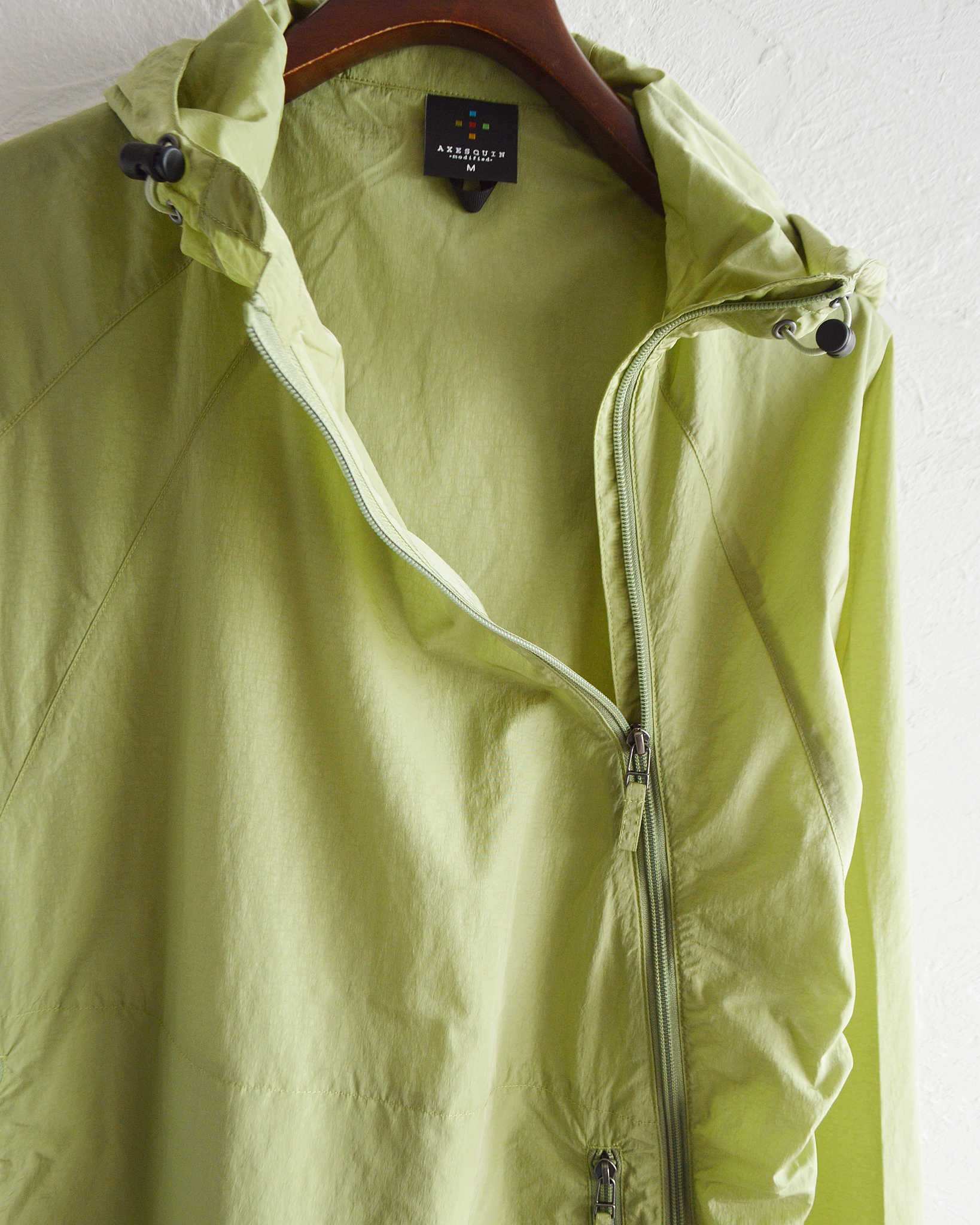 AXESQUIN アクシーズクイーン / NYLON TAFFETA BIAS ZIP JACKET ナイロンタフタバイアスジップジャケット (MINT ミント)