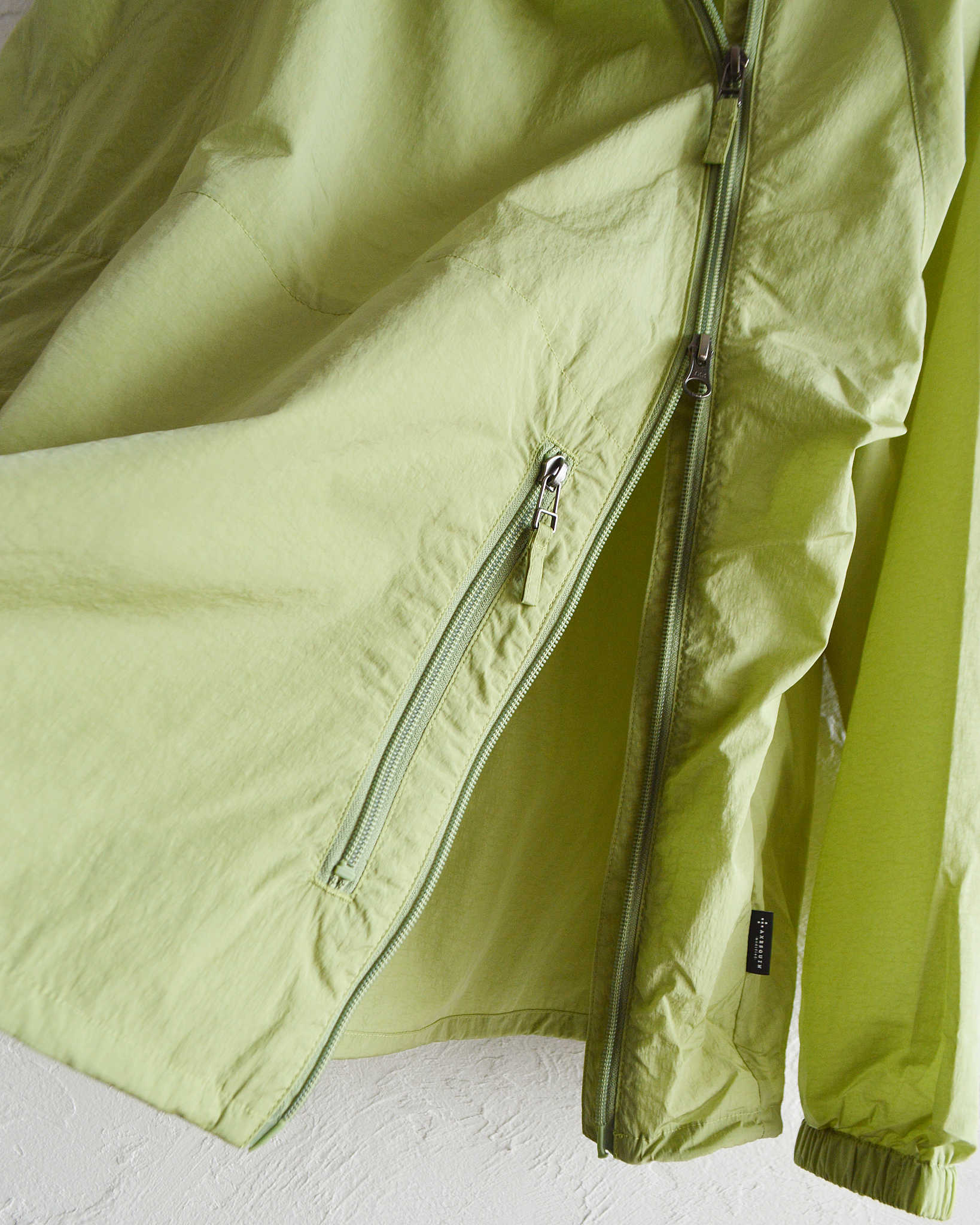 AXESQUIN アクシーズクイーン / NYLON TAFFETA BIAS ZIP JACKET ナイロンタフタバイアスジップジャケット (MINT ミント)