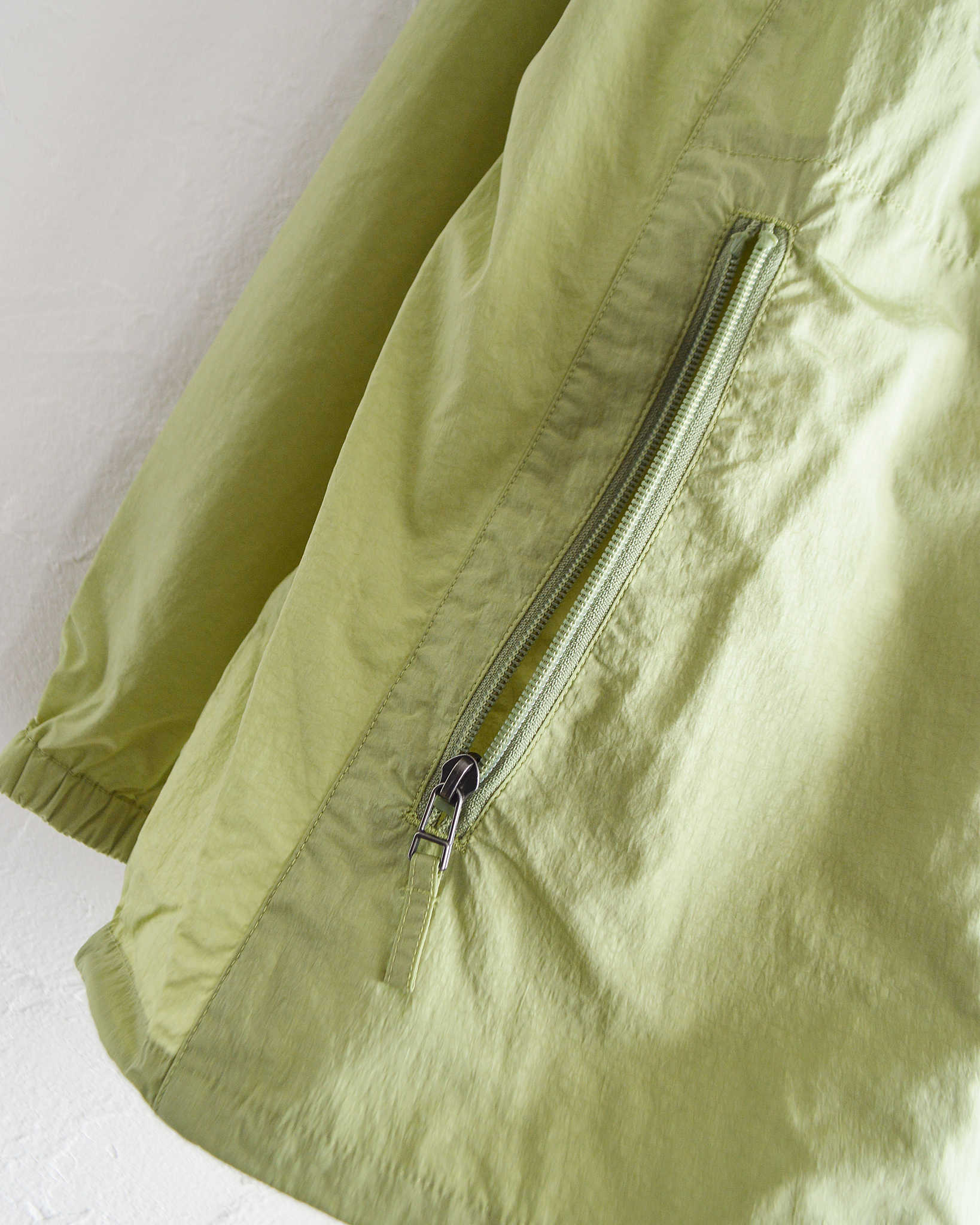 AXESQUIN アクシーズクイーン / NYLON TAFFETA BIAS ZIP JACKET ナイロンタフタバイアスジップジャケット (MINT ミント)