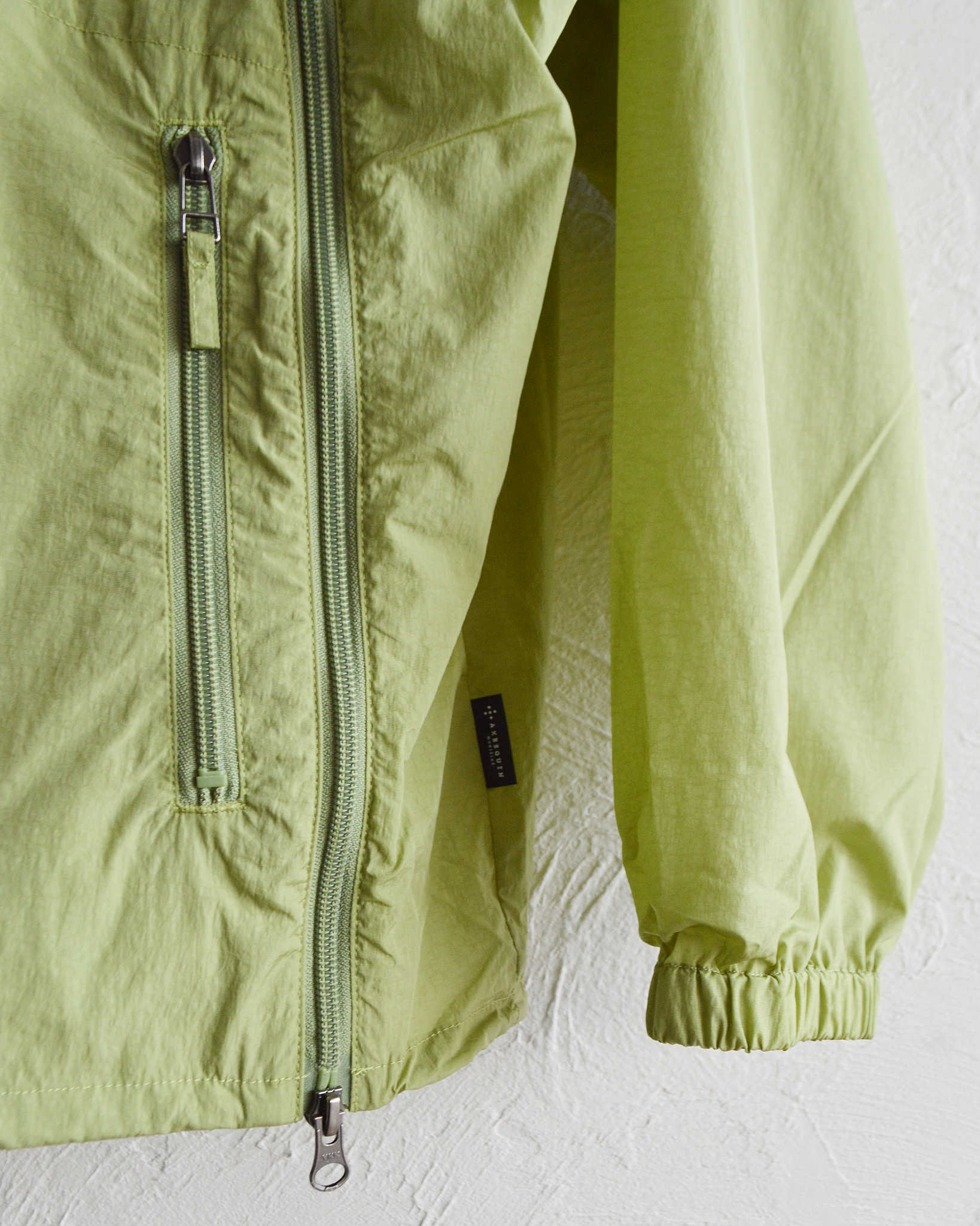 AXESQUIN アクシーズクイーン / NYLON TAFFETA BIAS ZIP JACKET ナイロンタフタバイアスジップジャケット (MINT ミント)