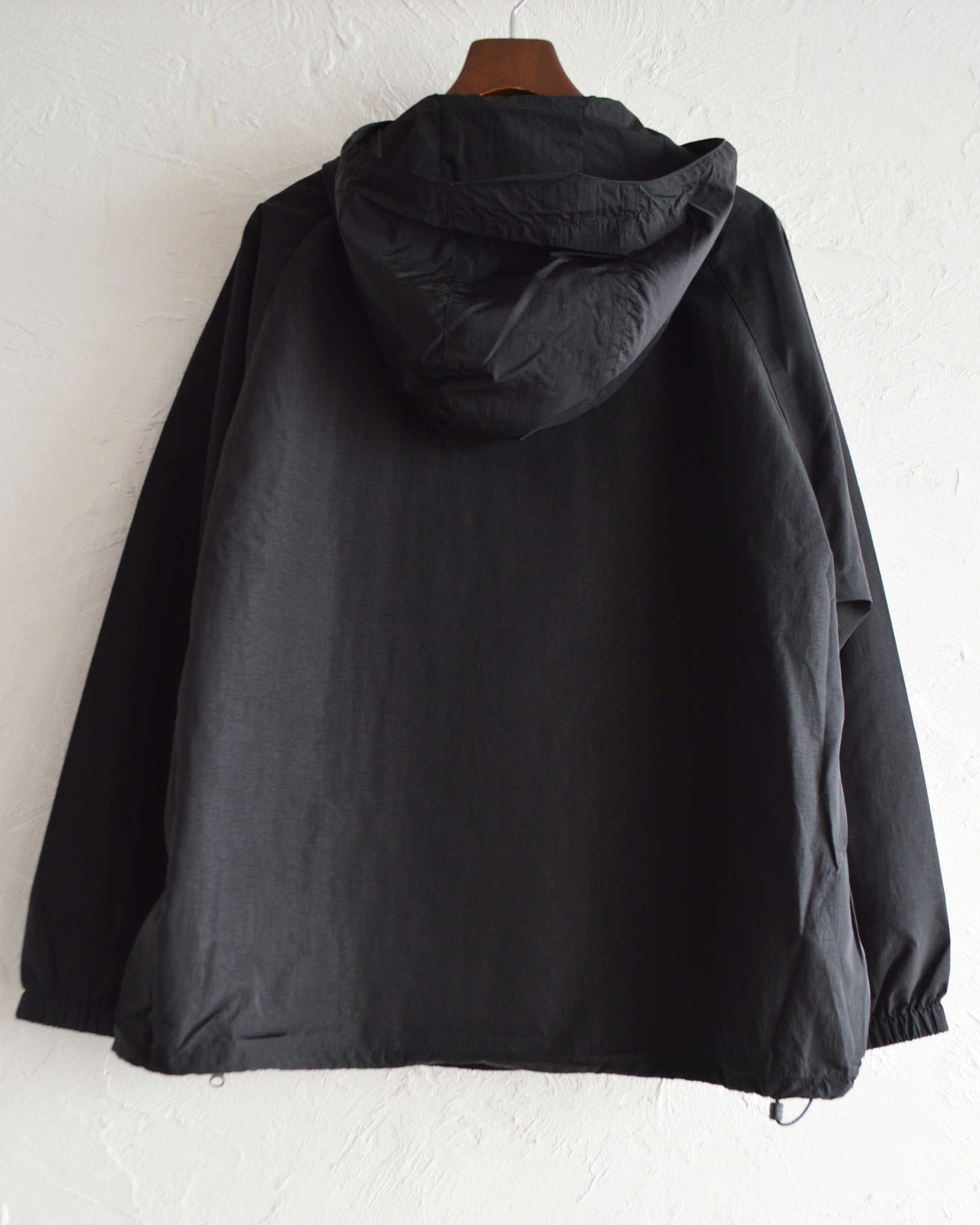 AXESQUIN アクシーズクイーン / NYLON TAFFETA BIAS ZIP JACKET ナイロンタフタバイアスジップジャケット (BLACK ブラック)
