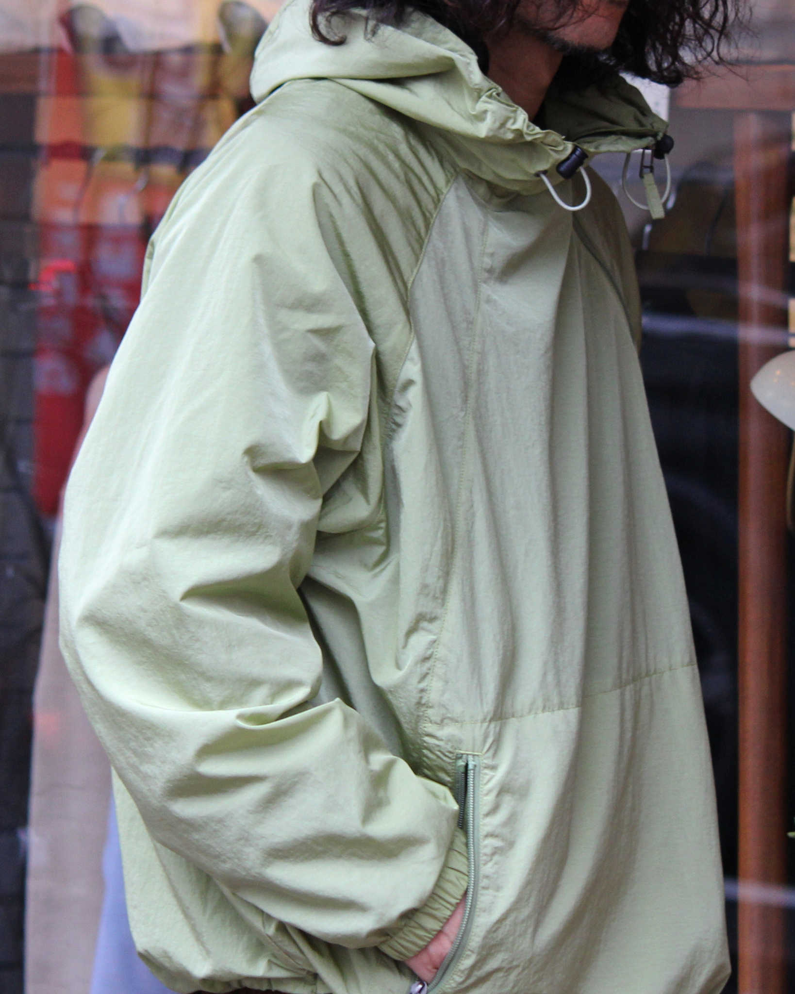 AXESQUIN アクシーズクイーン / NYLON TAFFETA BIAS ZIP JACKET ナイロンタフタバイアスジップジャケット (MINT ミント)