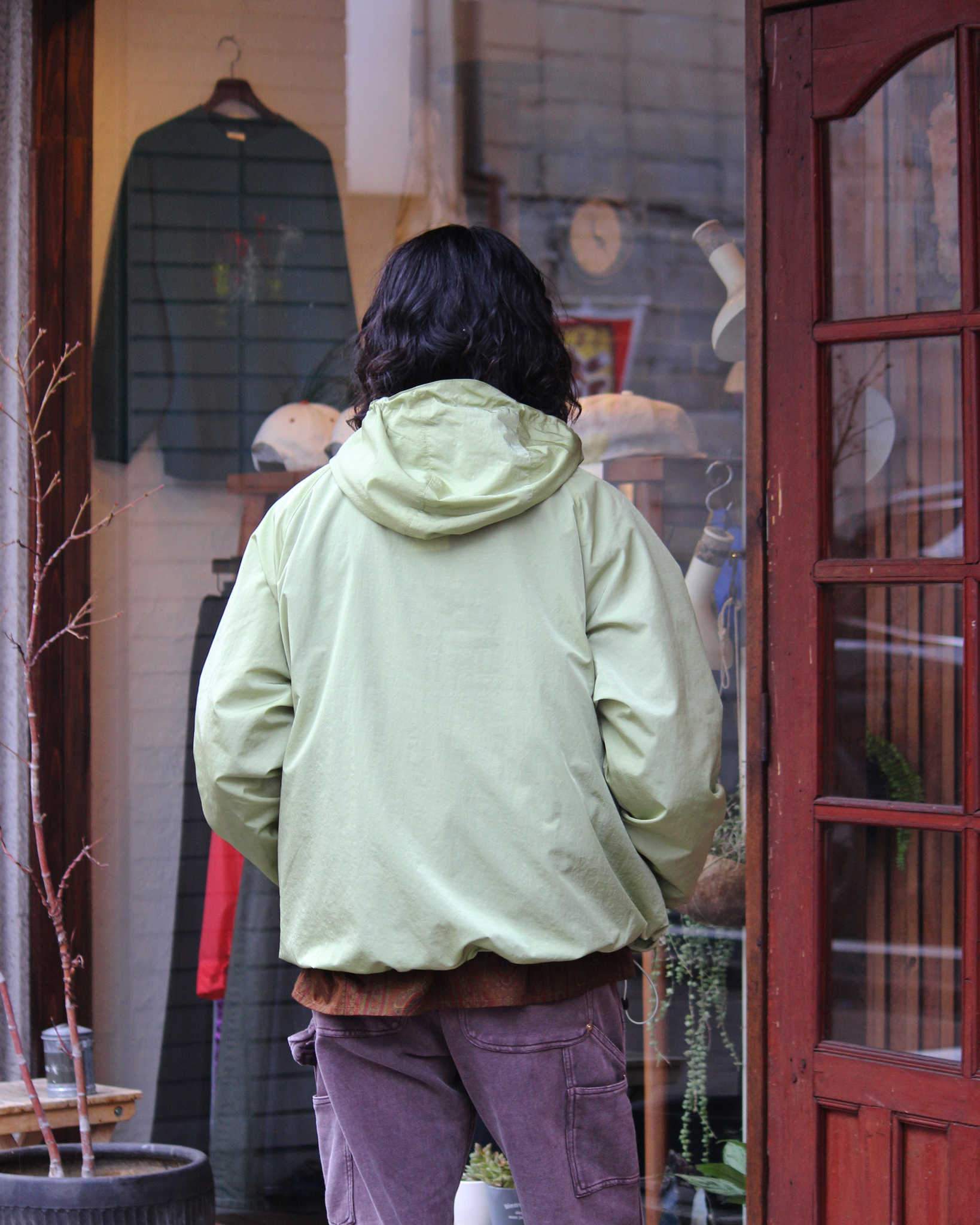 AXESQUIN アクシーズクイーン / NYLON TAFFETA BIAS ZIP JACKET ナイロンタフタバイアスジップジャケット (MINT ミント)