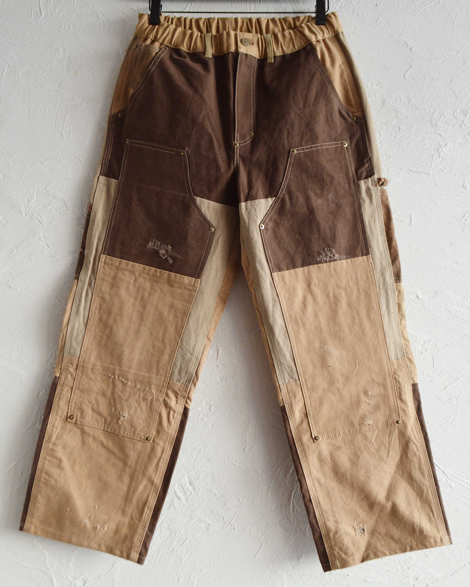 Nasngwam. ナスングワム / DAMAGE DOUBLE KNEE PANTS ダメージダブルニーパンツ Msize (BROWN ブラウン)