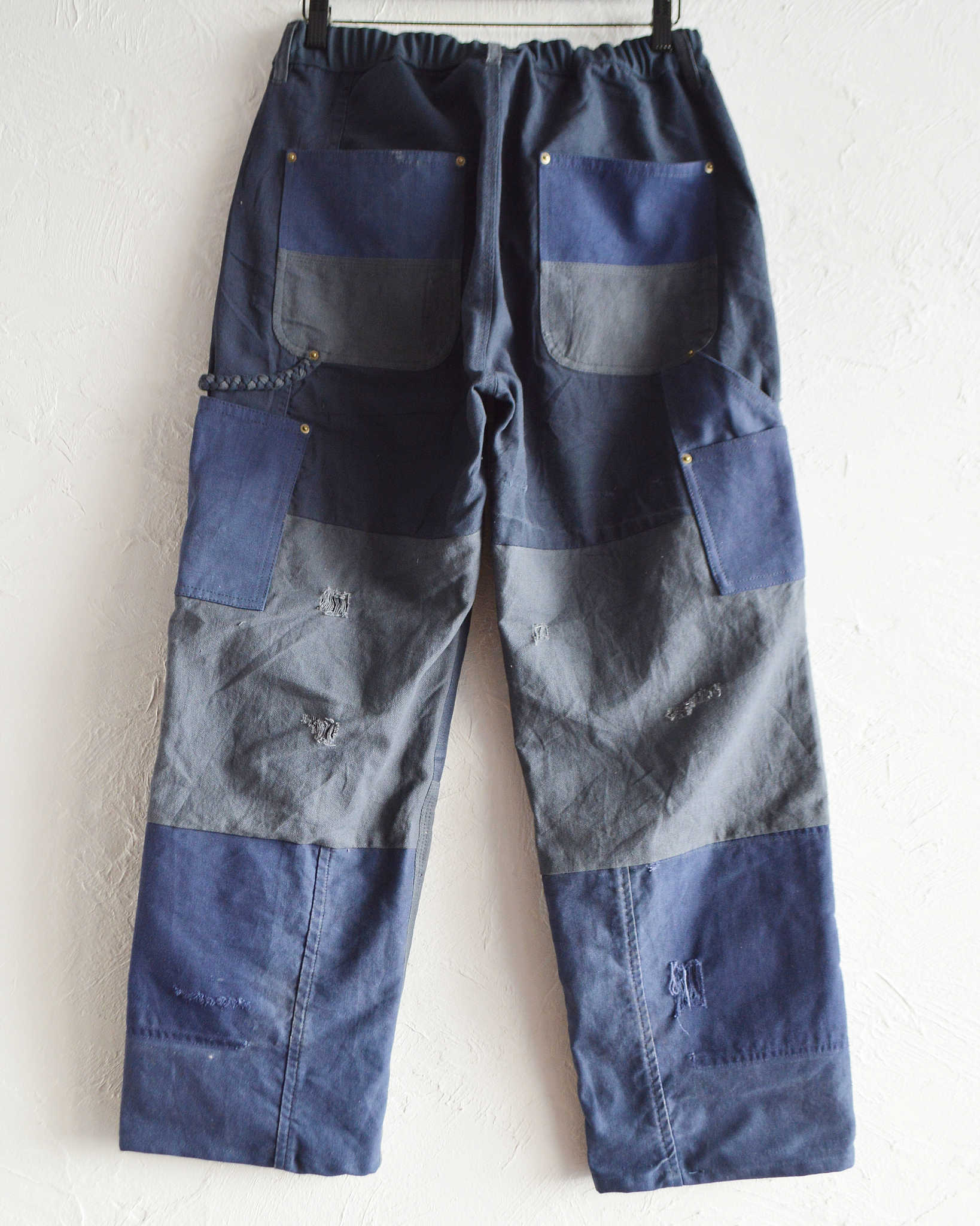 Nasngwam. ナスングワム / DAMAGE DOUBLE KNEE PANTS ダメージダブルニーパンツ Msize (NAVY ネイビー)