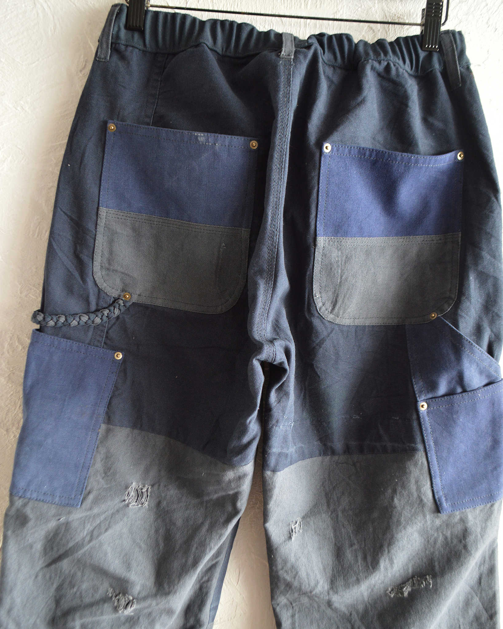 Nasngwam. ナスングワム / DAMAGE DOUBLE KNEE PANTS ダメージダブルニーパンツ Msize (NAVY ネイビー)