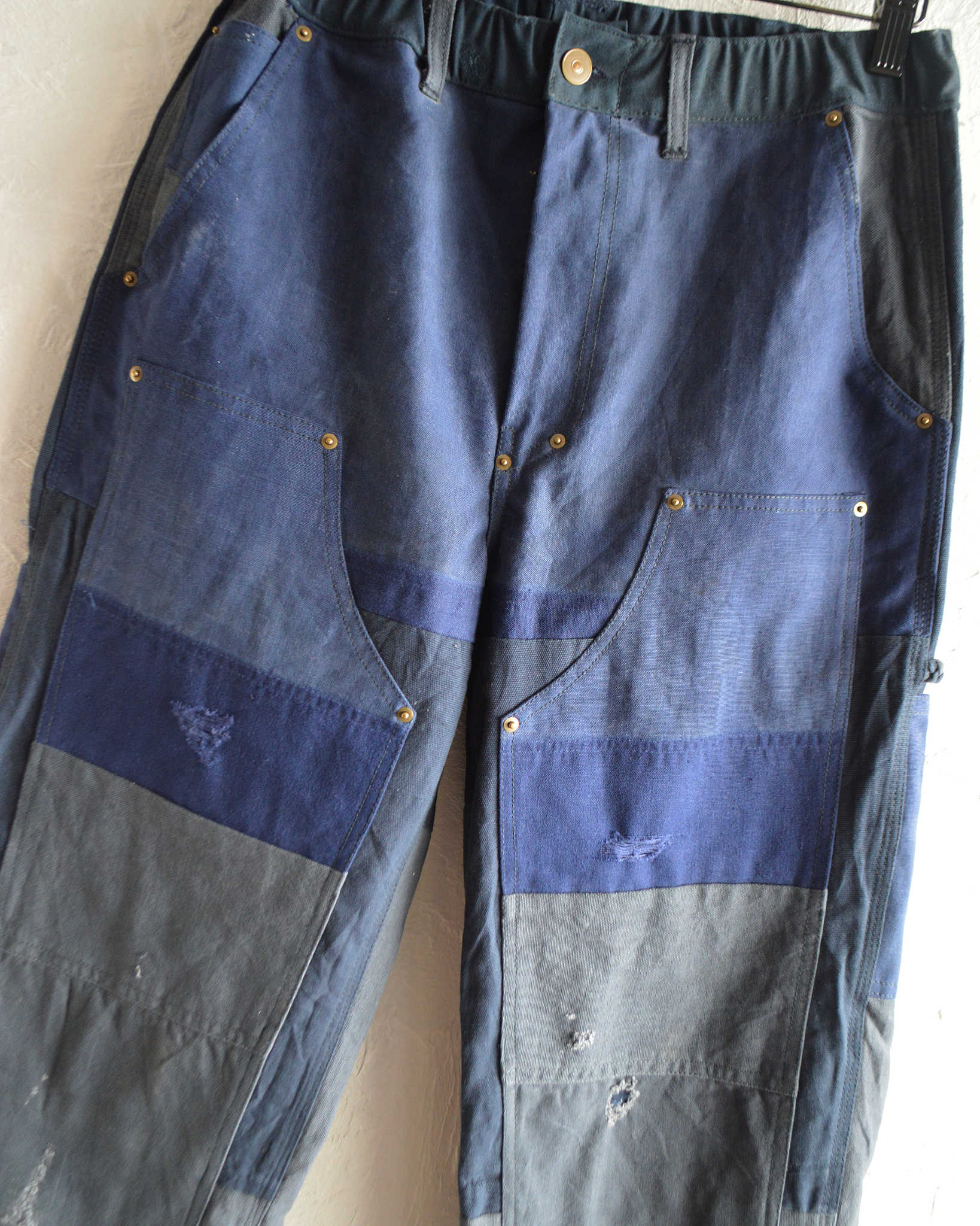 Nasngwam. ナスングワム / DAMAGE DOUBLE KNEE PANTS ダメージダブルニーパンツ Msize (NAVY ネイビー)