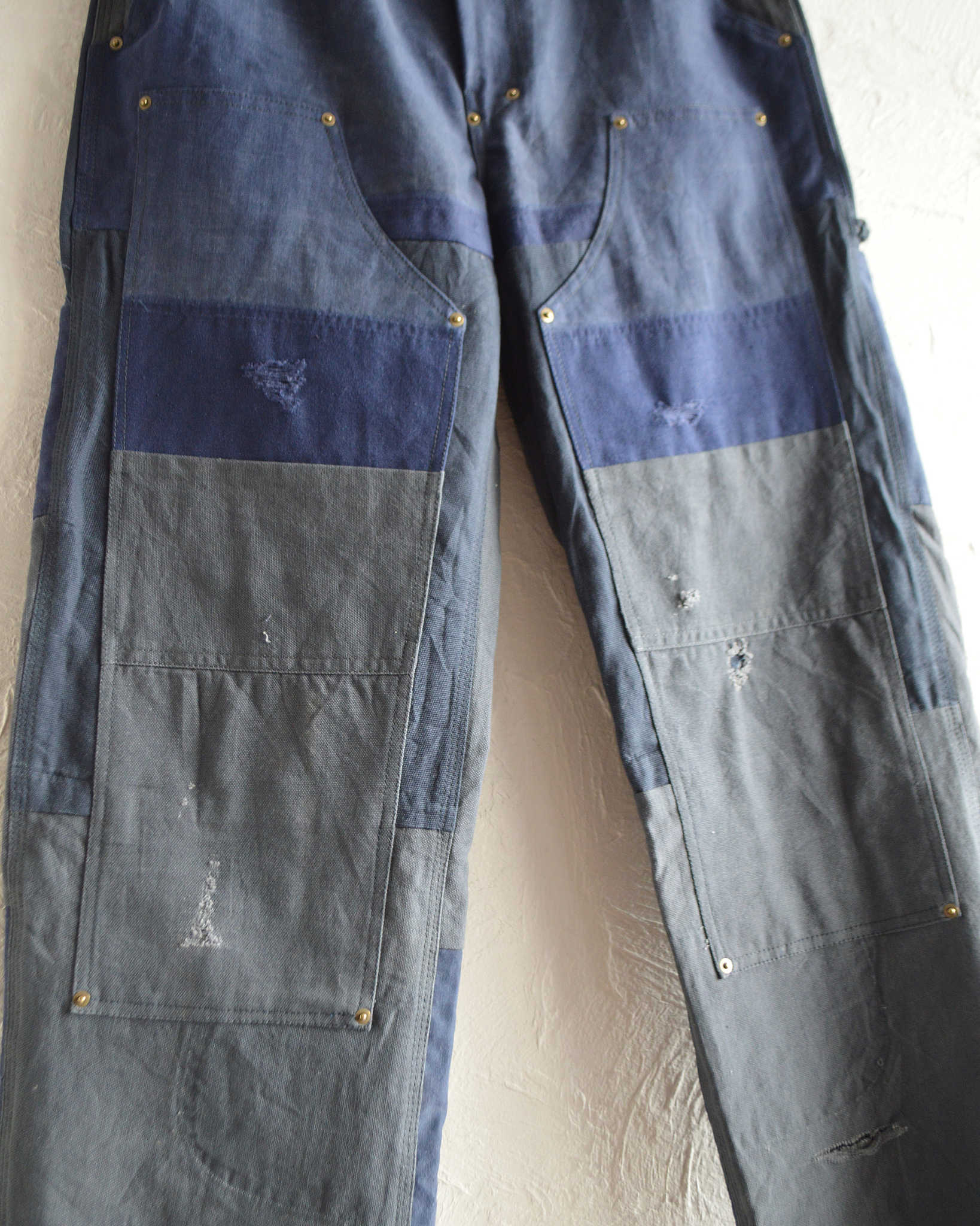 Nasngwam. ナスングワム / DAMAGE DOUBLE KNEE PANTS ダメージダブルニーパンツ Msize (NAVY ネイビー)