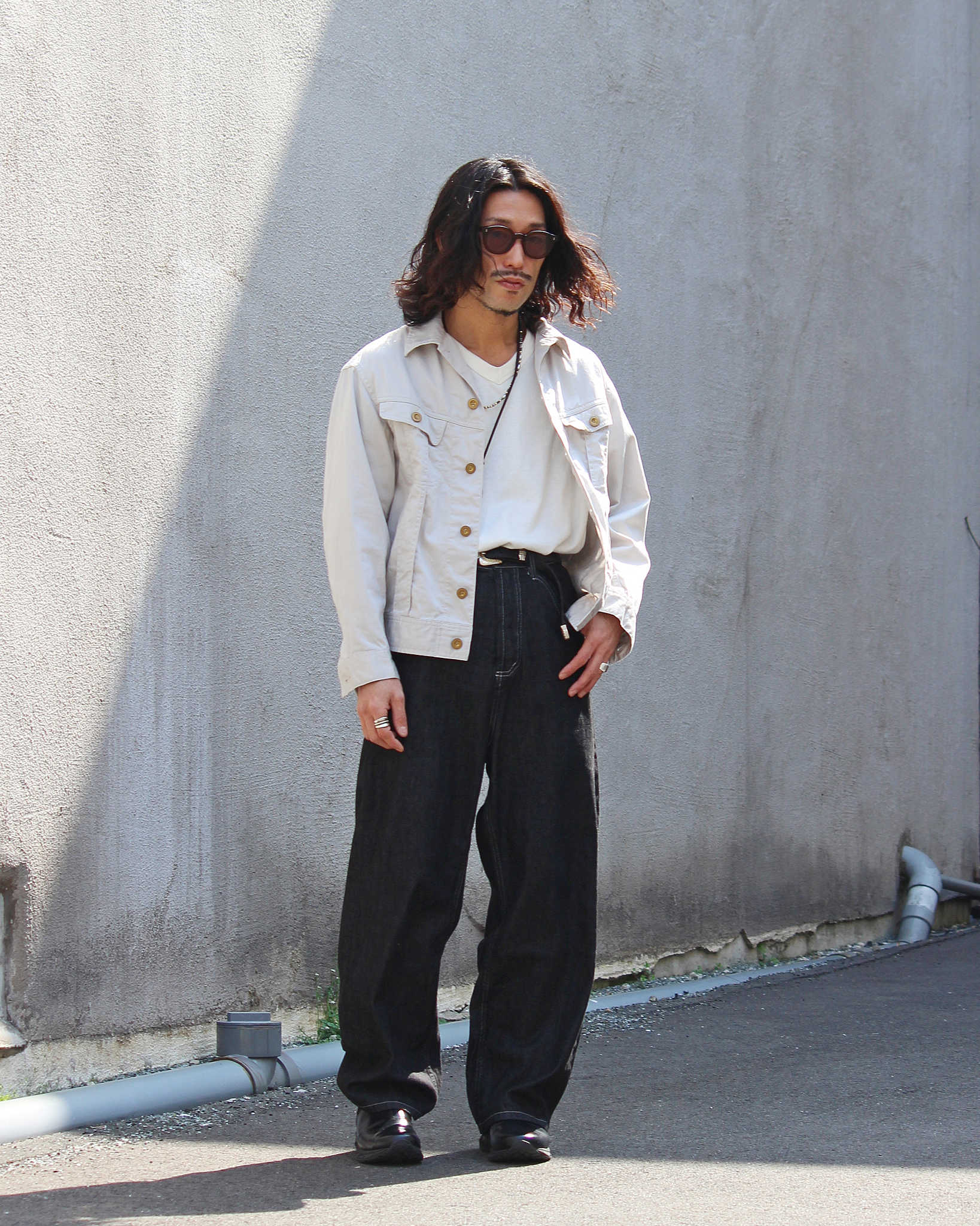 C.M.P,Y シーエムピーワイ / #9 -8oz Denim Pants- 8オンスデニムパンツ (BLACK ブラック)