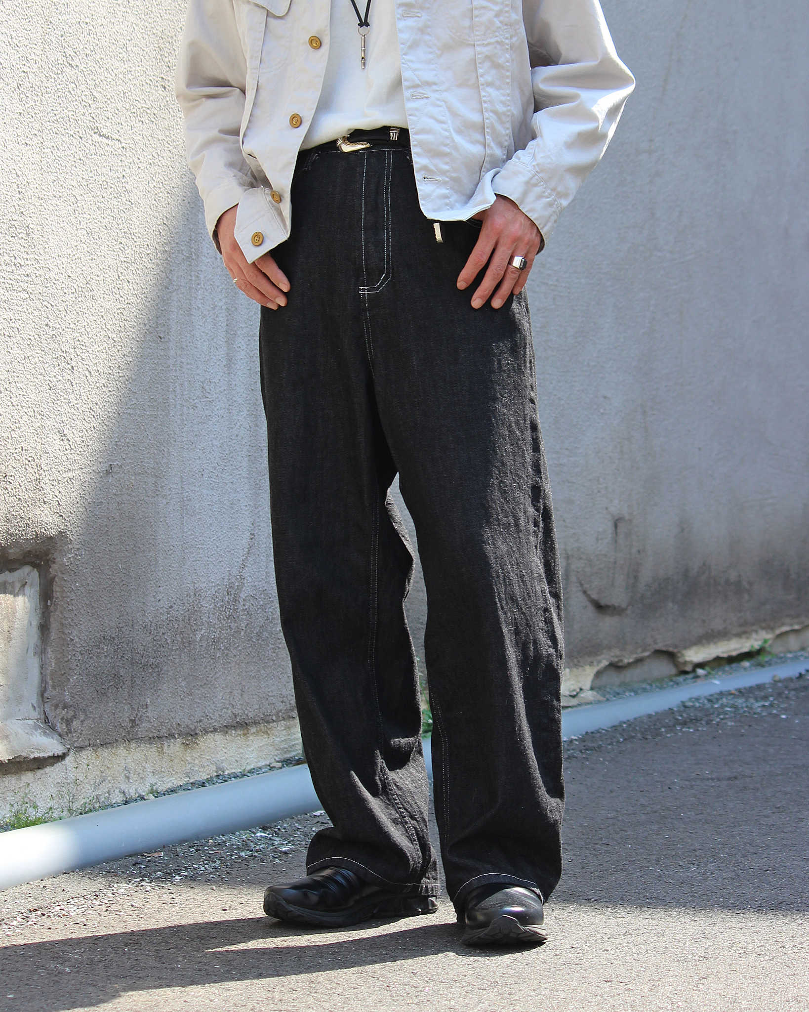 C.M.P,Y シーエムピーワイ / #9 -8oz Denim Pants- 8オンスデニムパンツ (BLACK ブラック)